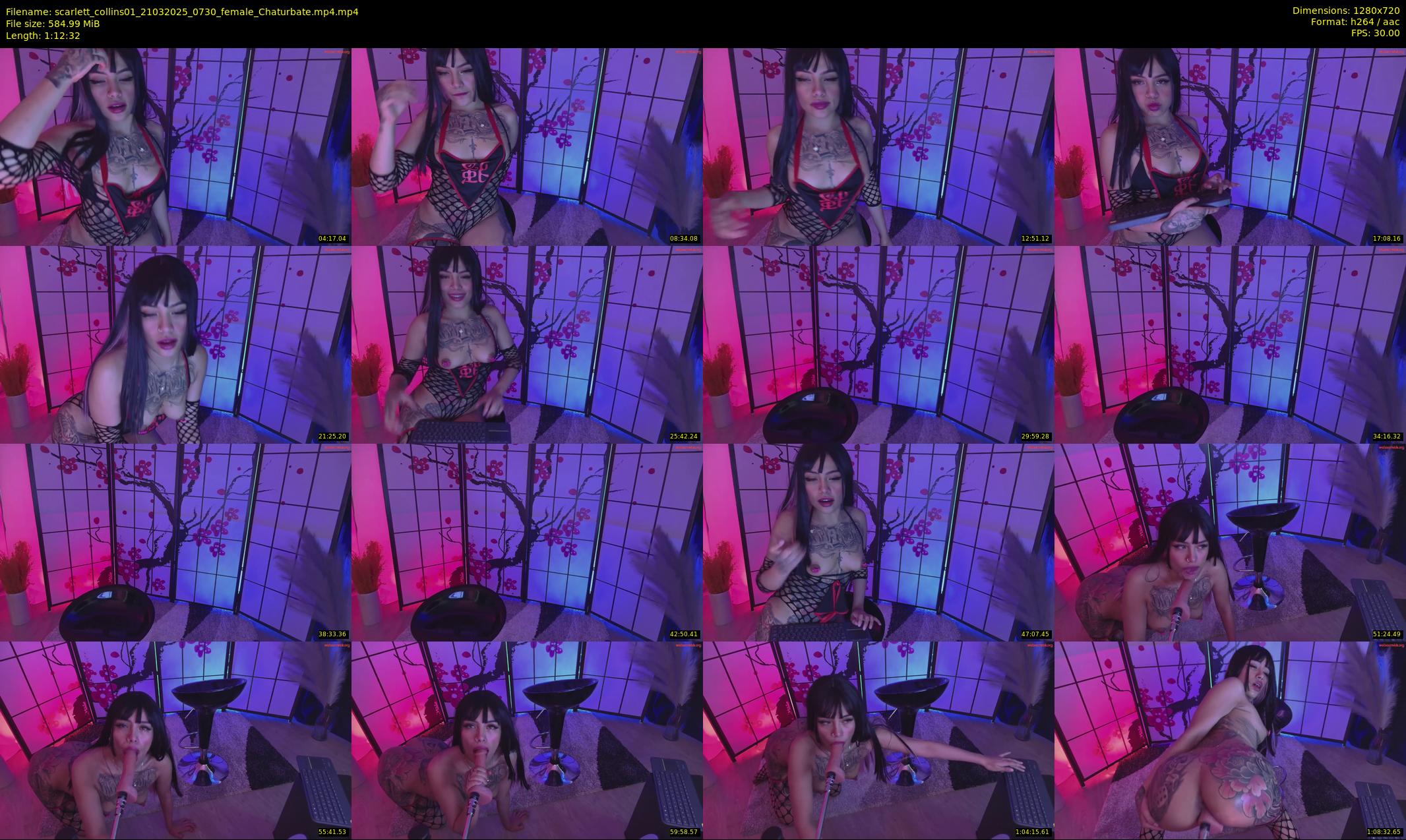 scarlett_collins01 — 73 minute Chaturbate female cam show recording, 720p, Mar 21, 2025