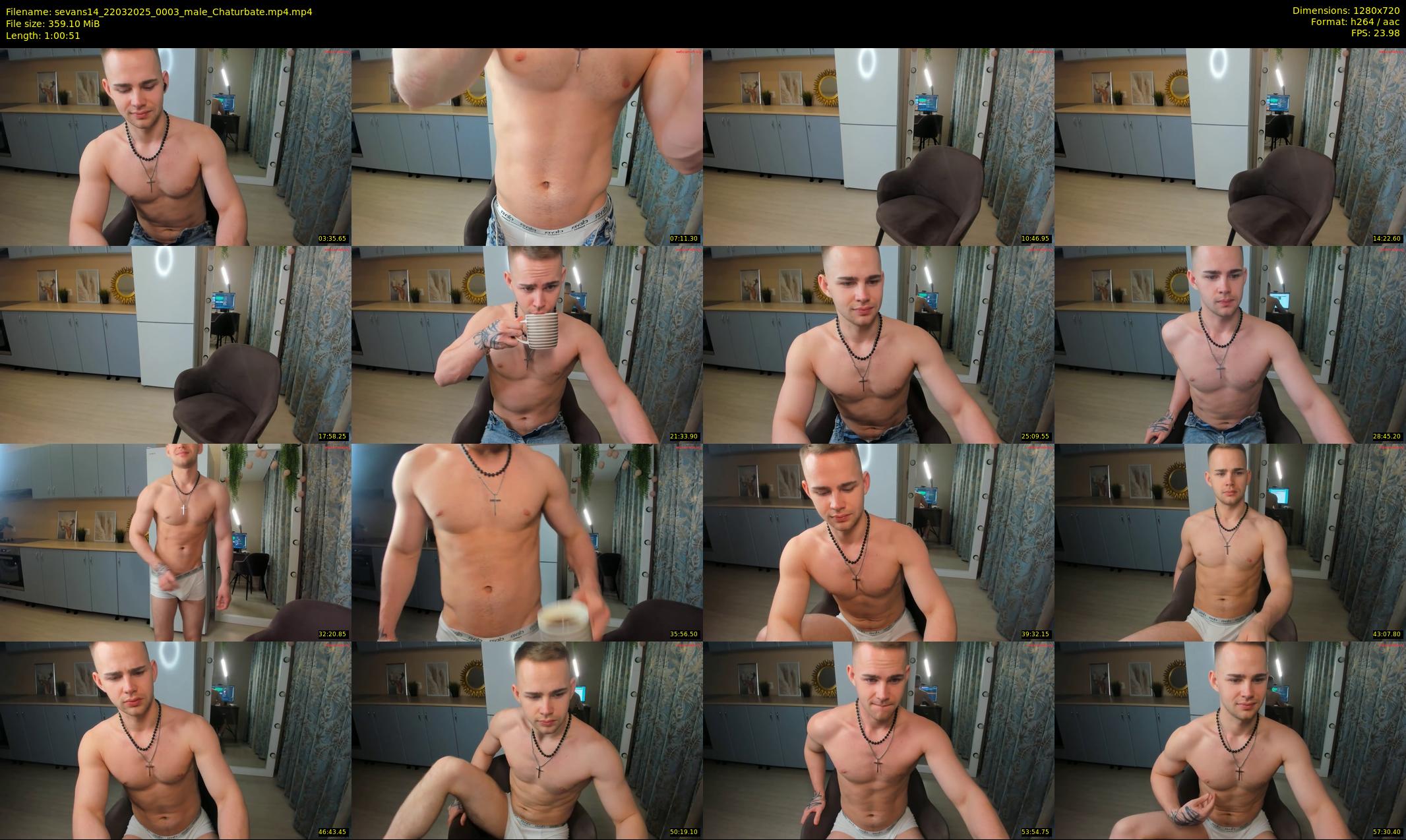 sevans14 — 61 minute Chaturbate male cam show recording, 720p, Mar 22, 2025