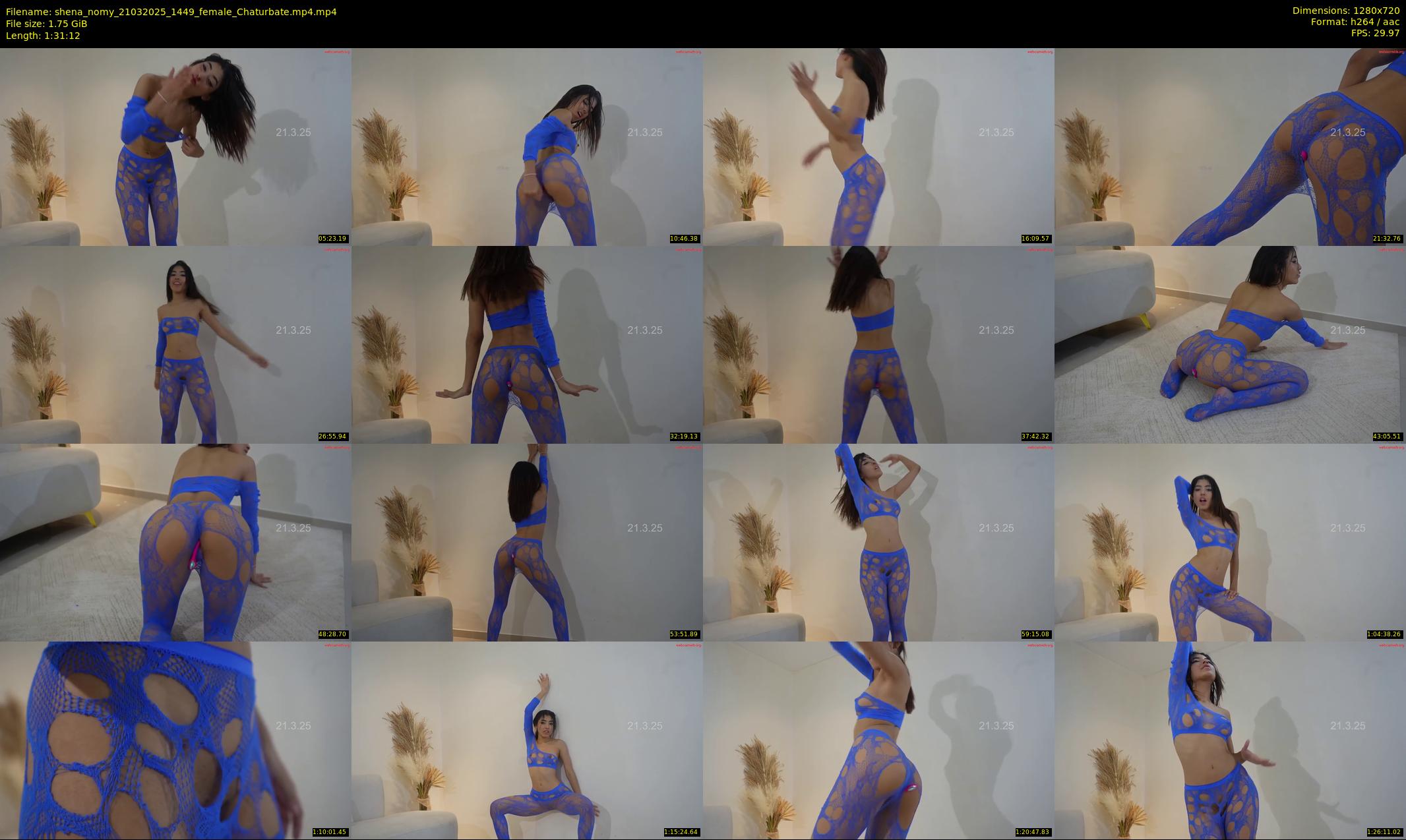 shena_nomy — 92 minute Chaturbate female cam show recording, 720p, Mar 21, 2025