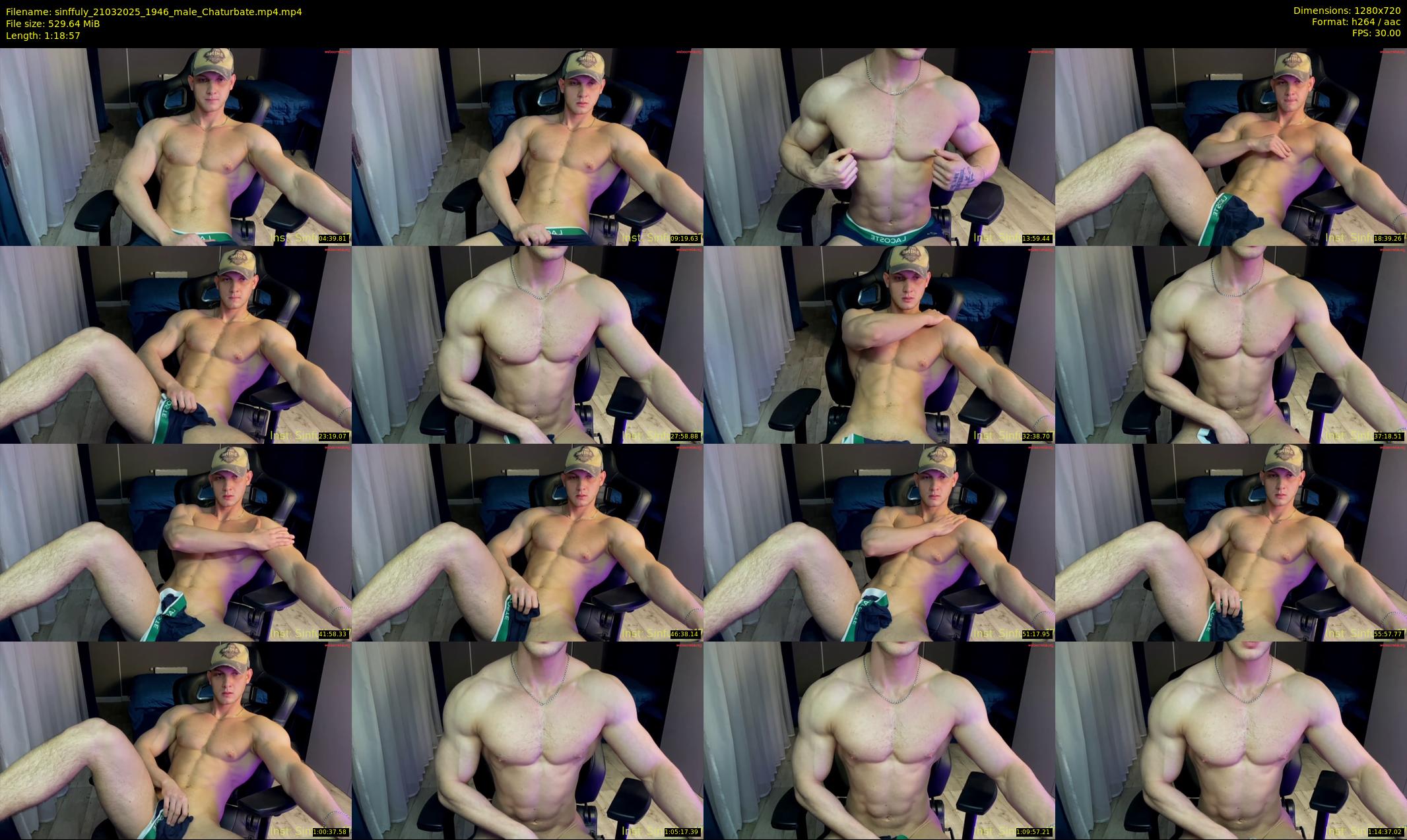 sinffuly — 79 minute Chaturbate male cam show recording, 720p, Mar 21, 2025