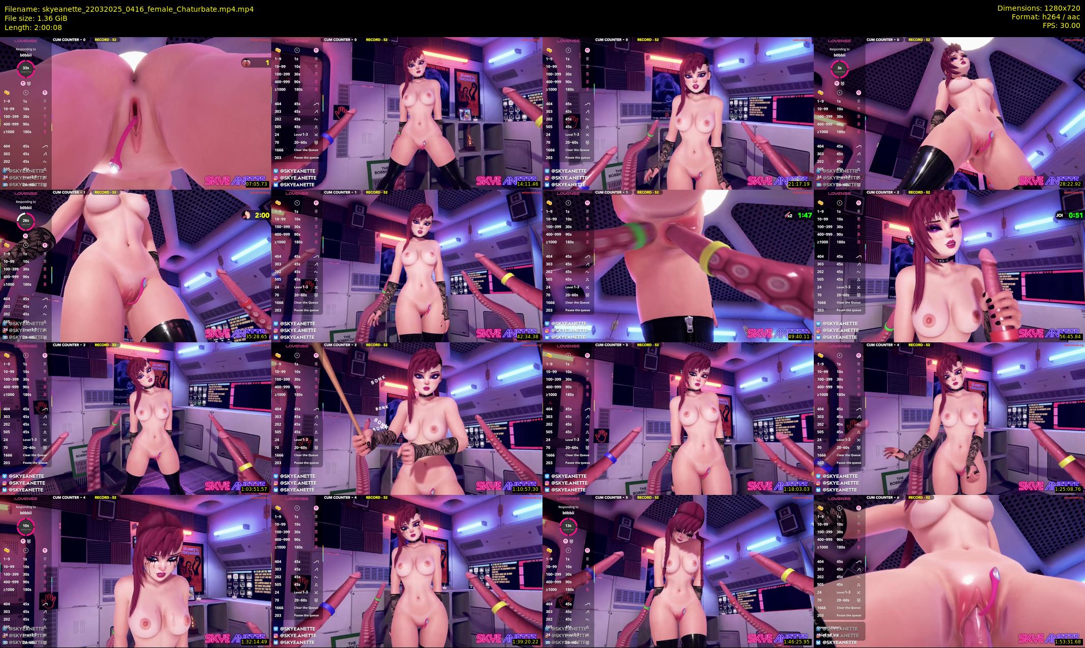skyeanette — 121 minute Chaturbate female cam show recording, 720p, Mar 22, 2025