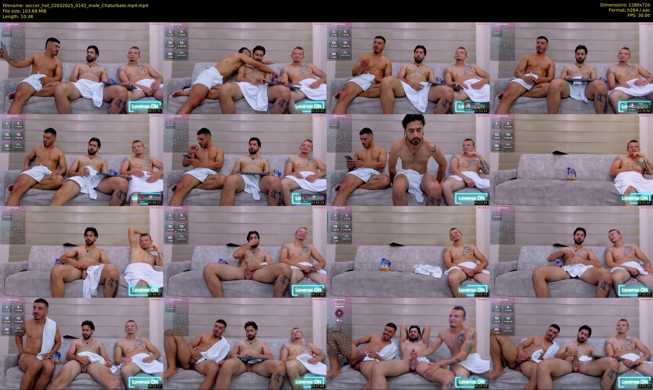 soccer_hot — 11 minute Chaturbate male cam show recording, 720p, Mar 22, 2025