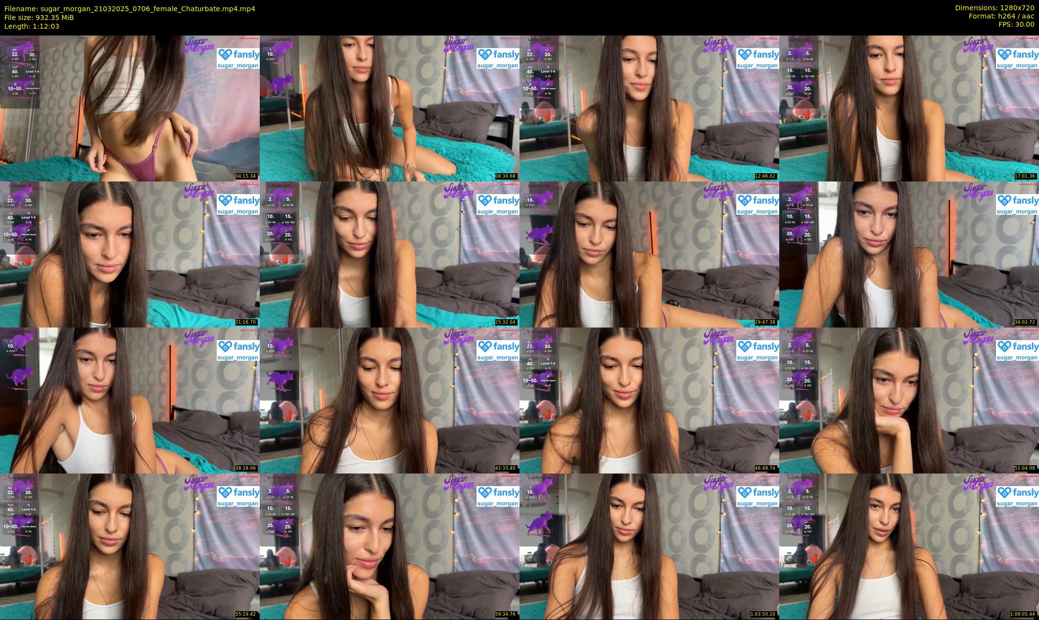 sugar_morgan — 73 minute Chaturbate female cam show recording, 720p, Mar 21, 2025