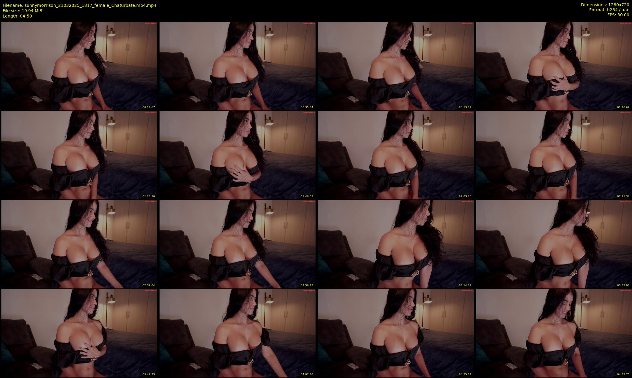 sunnymorrison — 5 minute Chaturbate female cam show recording, 720p, Mar 21, 2025
