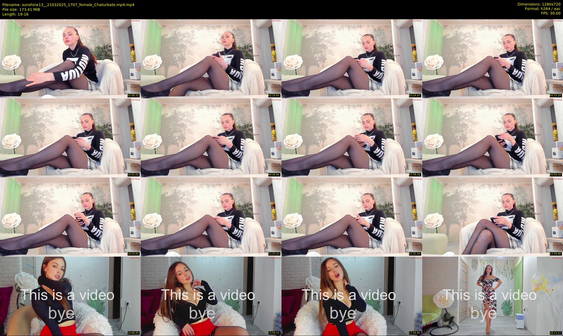 sunshine13_ — 20 minute Chaturbate female cam show recording, 720p, Mar 21, 2025