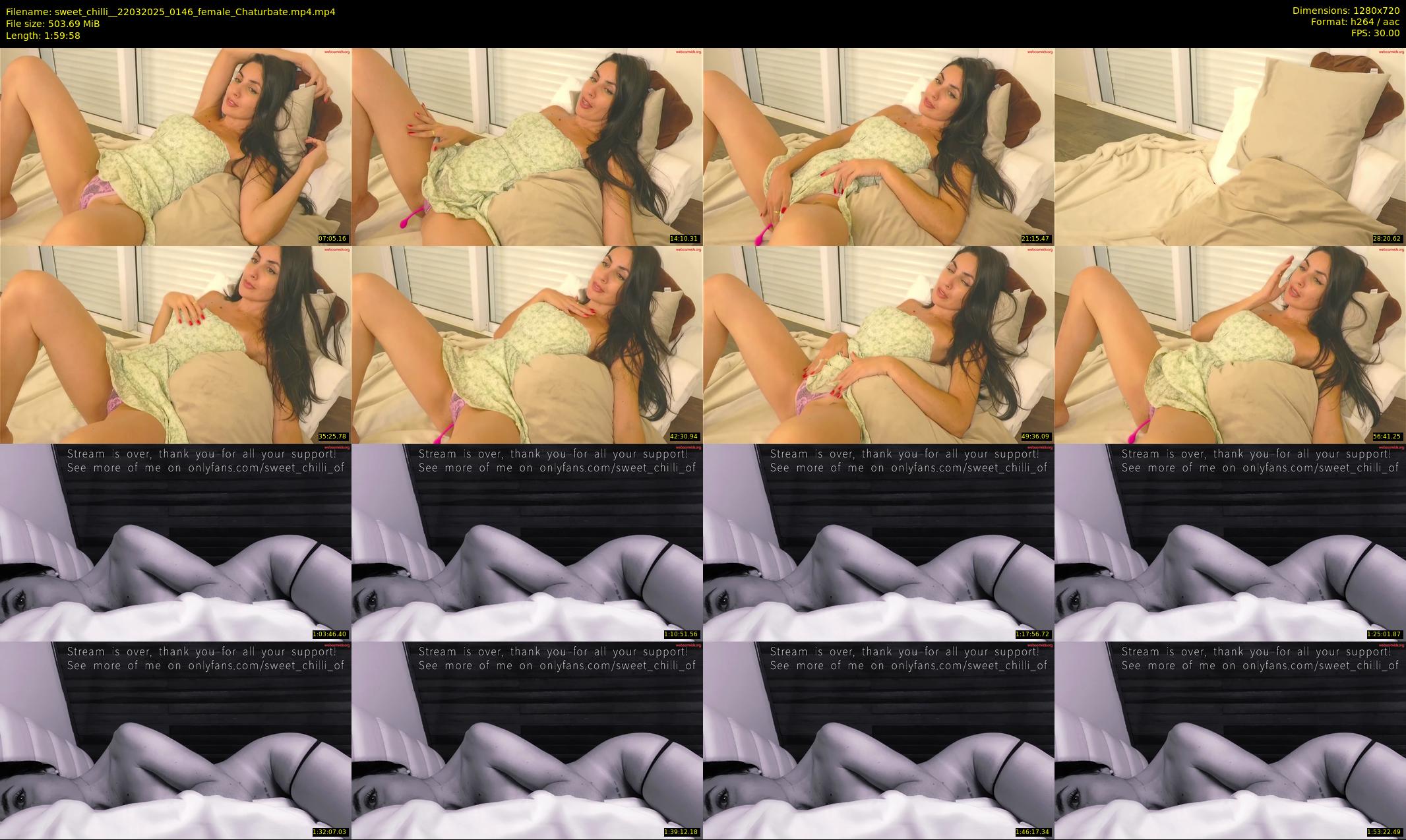 sweet_chilli_ — 120 minute Chaturbate female cam show recording, 720p, Mar 22, 2025