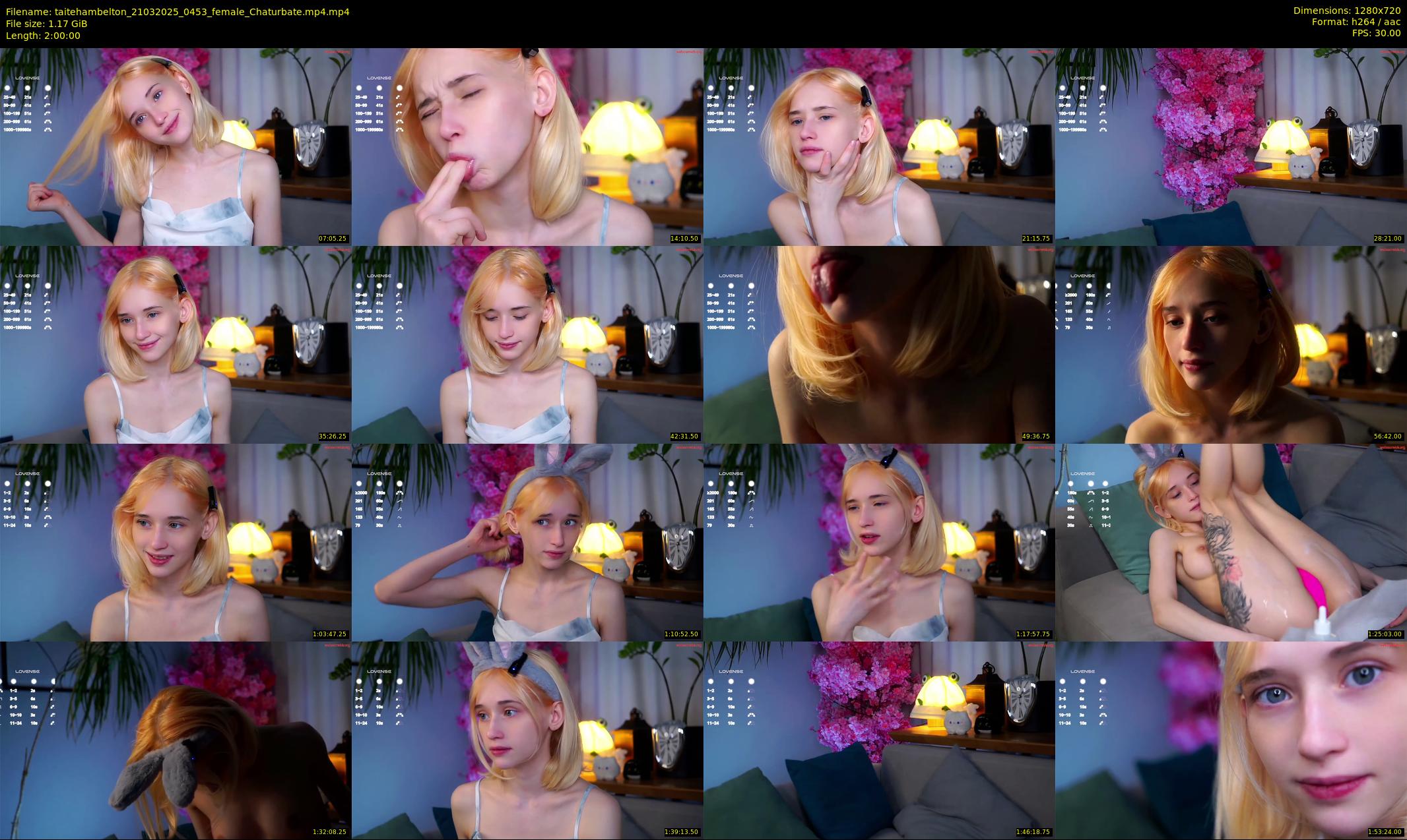 taitehambelton — 120 minute Chaturbate female cam show recording, 720p, Mar 21, 2025