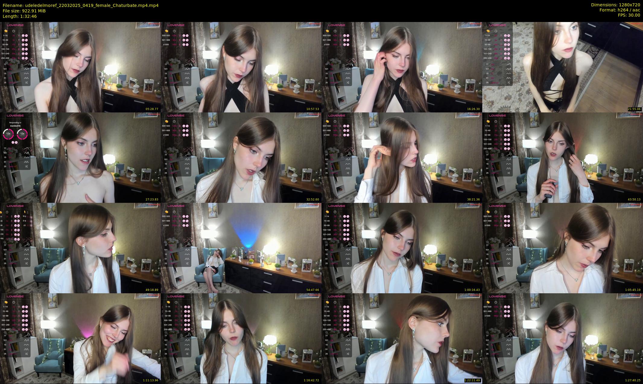 udeledelmoref — 93 minute Chaturbate female cam show recording, 720p, Mar 22, 2025