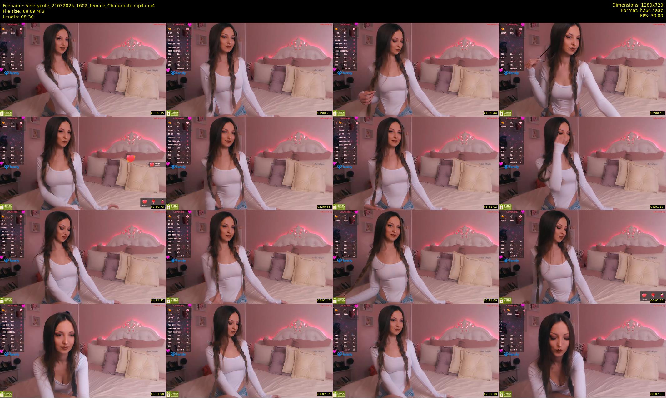 velerycute — 9 minute Chaturbate female cam show recording, 720p, Mar 21, 2025