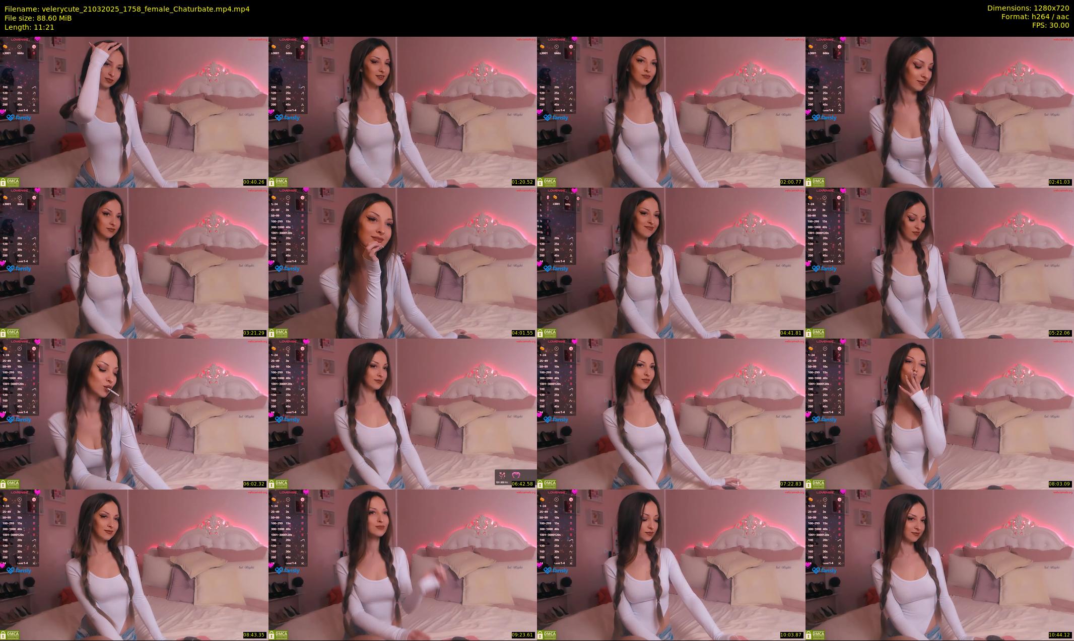 velerycute — 12 minute Chaturbate female cam show recording, 720p, Mar 21, 2025