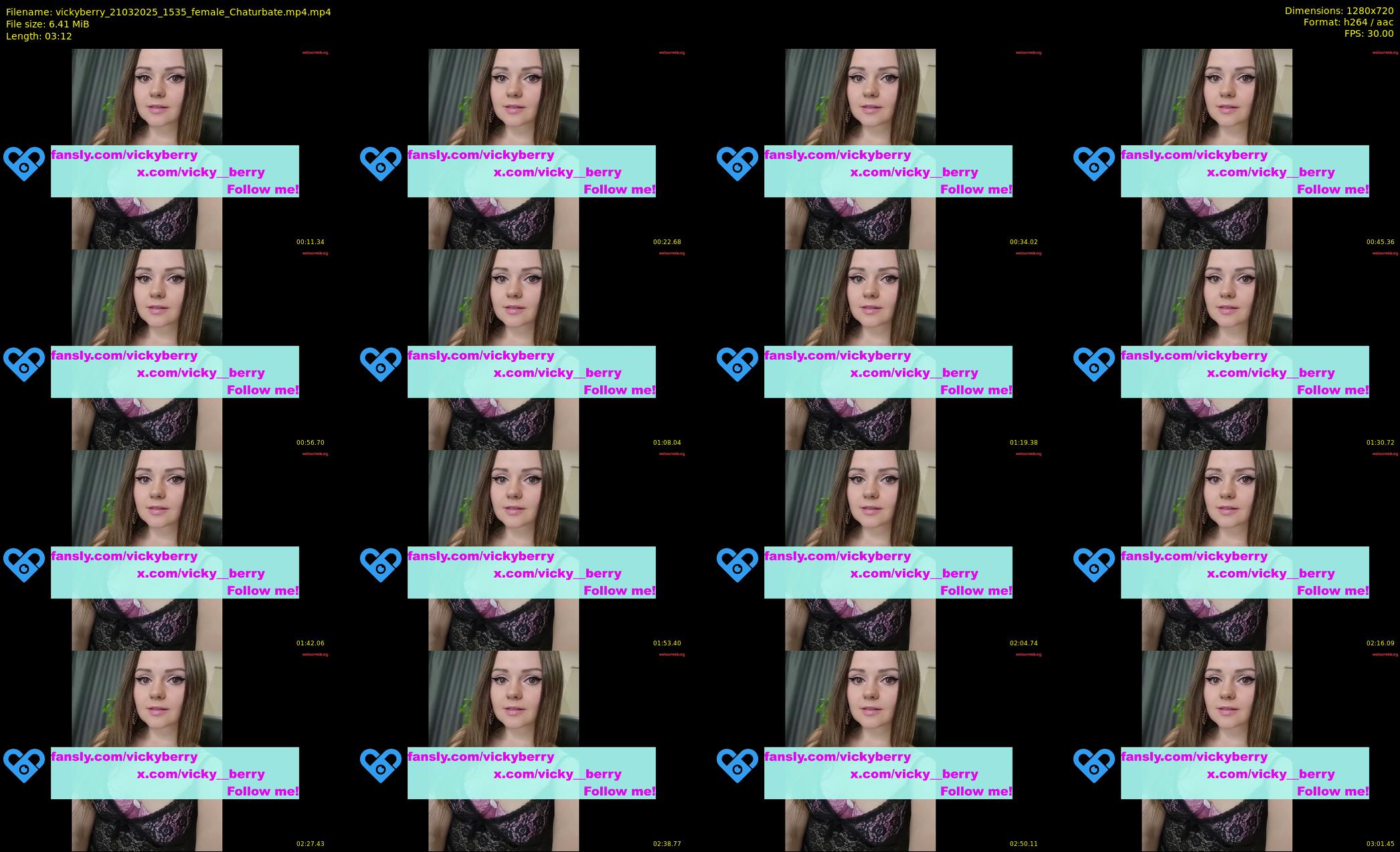 vickyberry — 4 minute Chaturbate female cam show recording, 720p, Mar 21, 2025
