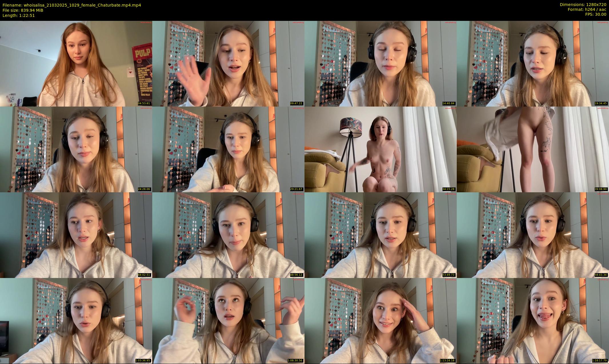 whoisalisa — 83 minute Chaturbate female cam show recording, 720p, Mar 21, 2025