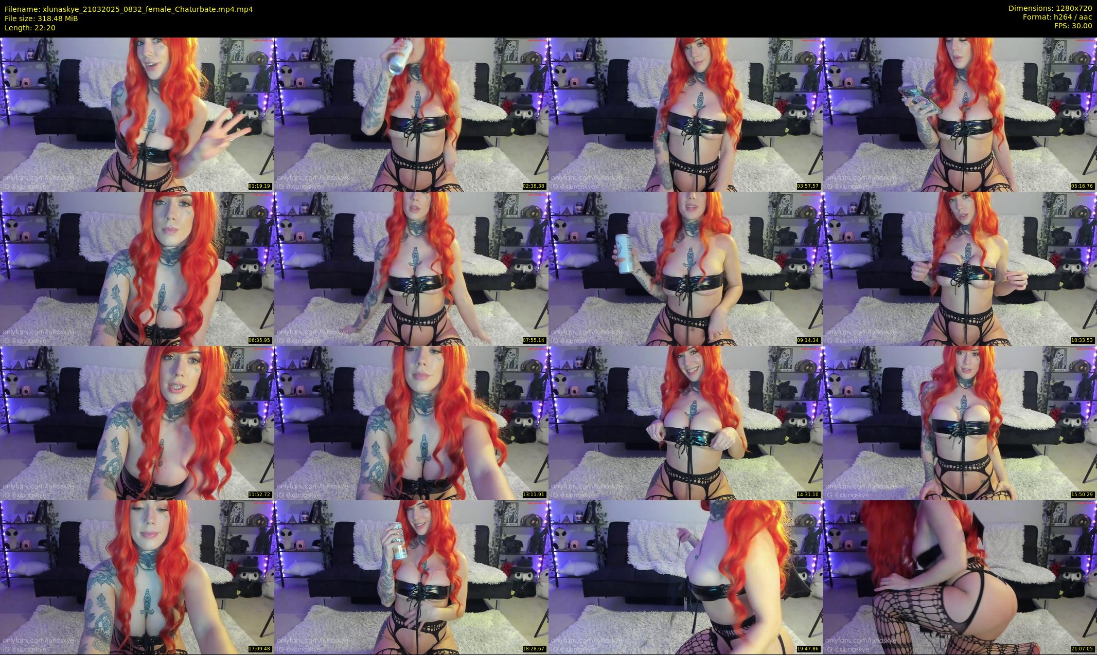 xlunaskye — 23 minute Chaturbate female cam show recording, 720p, Mar 21, 2025