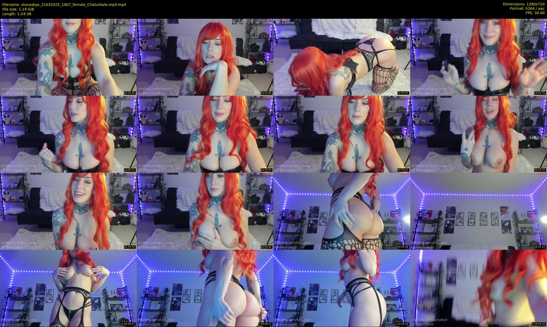 xlunaskye — 85 minute Chaturbate female cam show recording, 720p, Mar 21, 2025