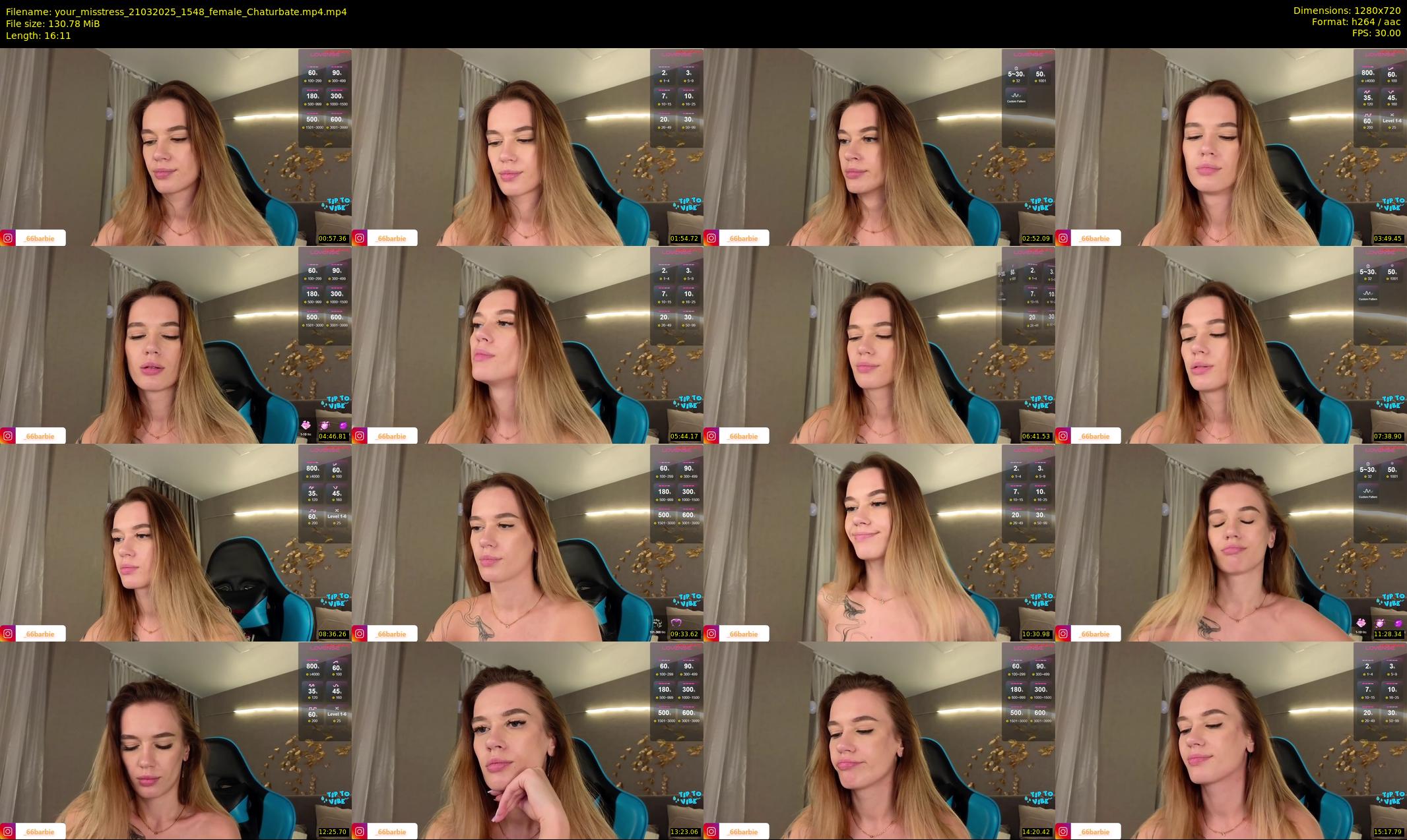 your_misstress — 17 minute Chaturbate female cam show recording, 720p, Mar 21, 2025