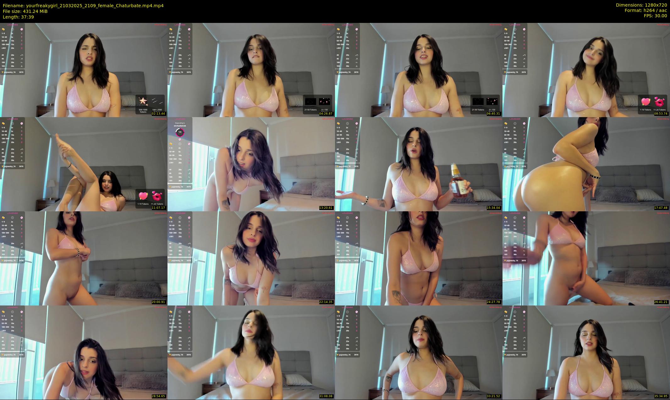 yourfreakygirl — 38 minute Chaturbate female cam show recording, 720p, Mar 21, 2025