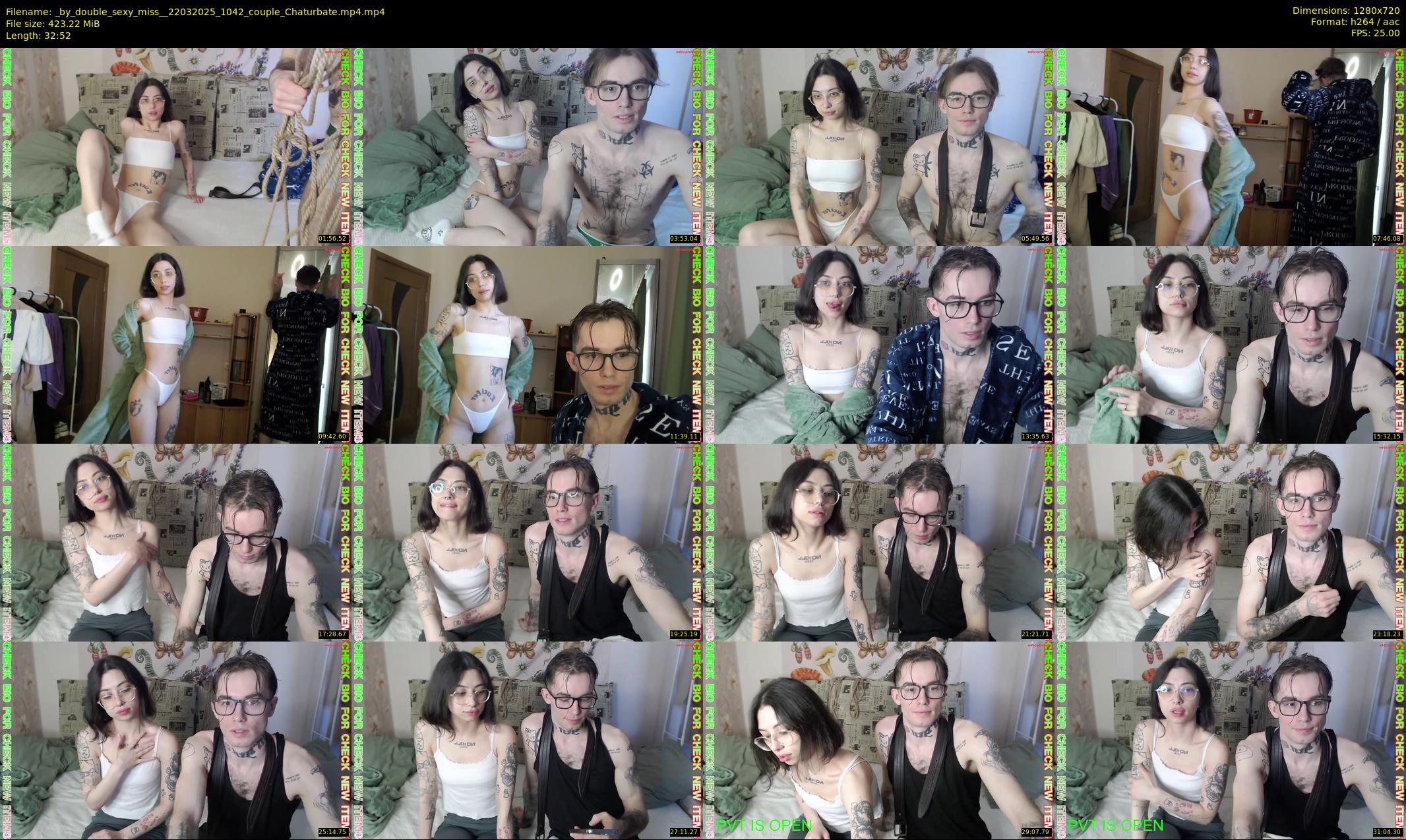 _by_double_sexy_miss_ — 33 minute Chaturbate couple cam show recording, 720p, Mar 22, 2025