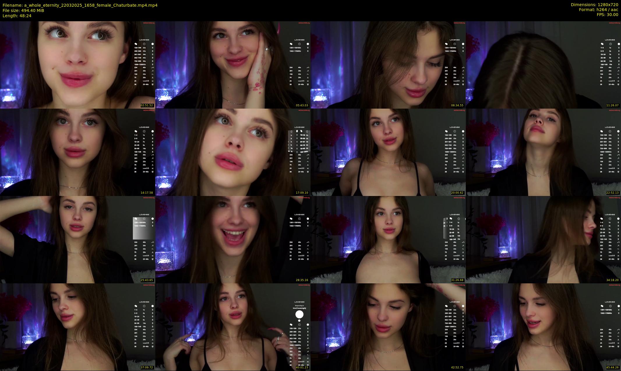 a_whole_eternity — 49 minute Chaturbate female cam show recording, 720p, Mar 22, 2025