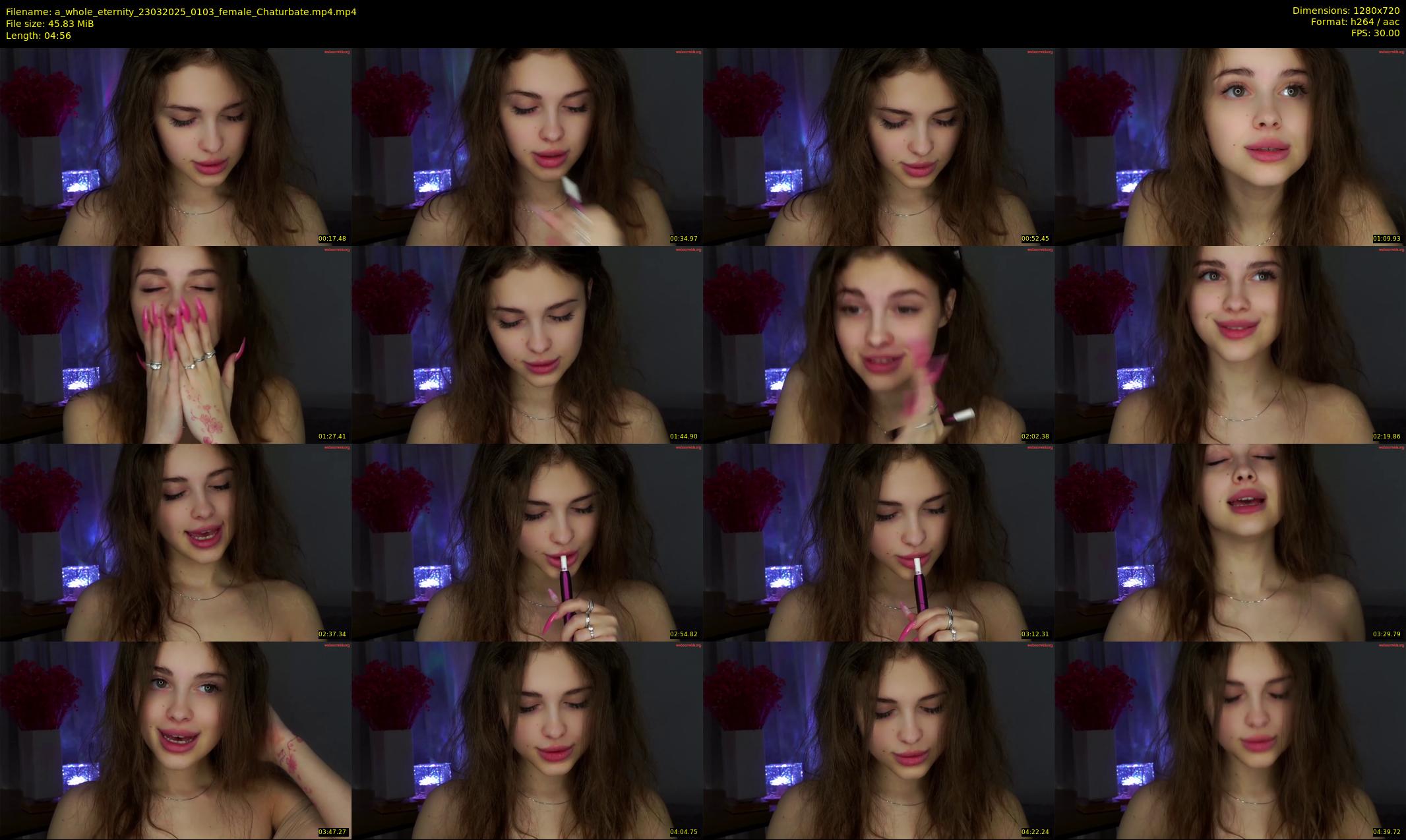 a_whole_eternity — 5 minute Chaturbate female cam show recording, 720p, Mar 23, 2025
