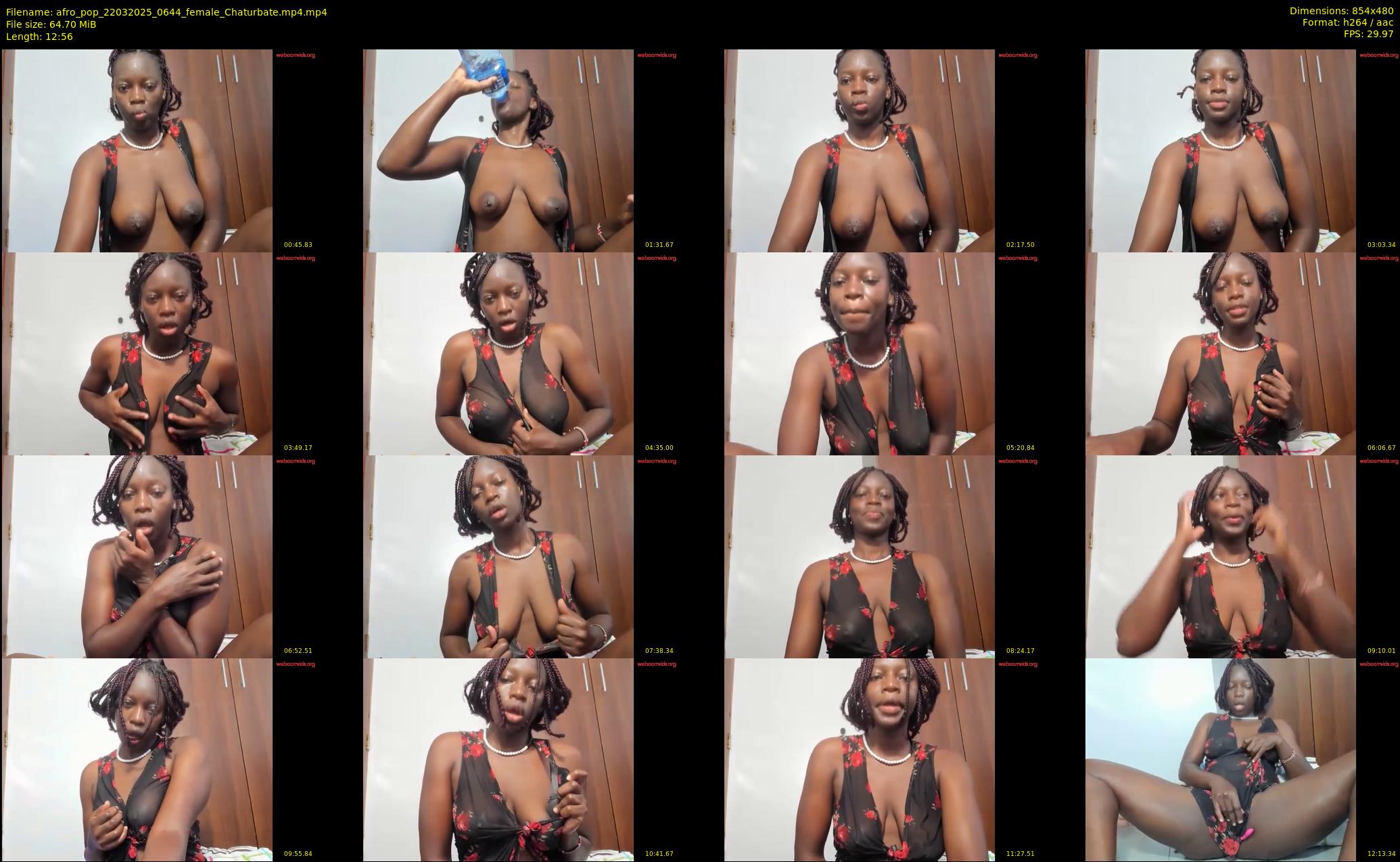 afro_pop — 13 minute Chaturbate female cam show recording, 480p, Mar 22, 2025