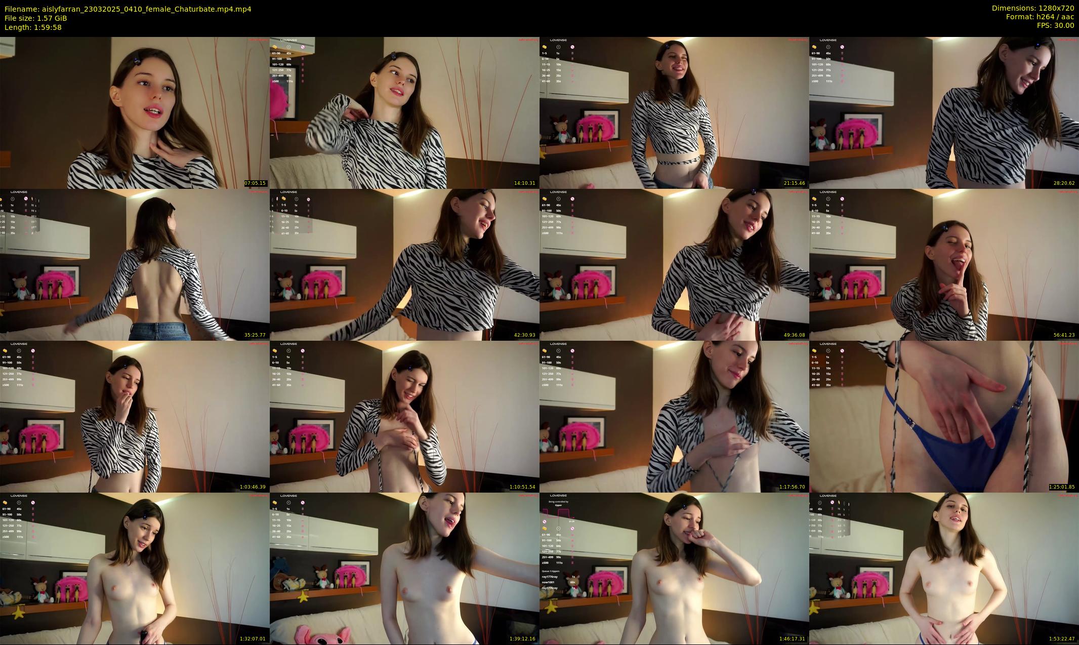 aislyfarran — 120 minute Chaturbate female cam show recording, 720p, Mar 23, 2025