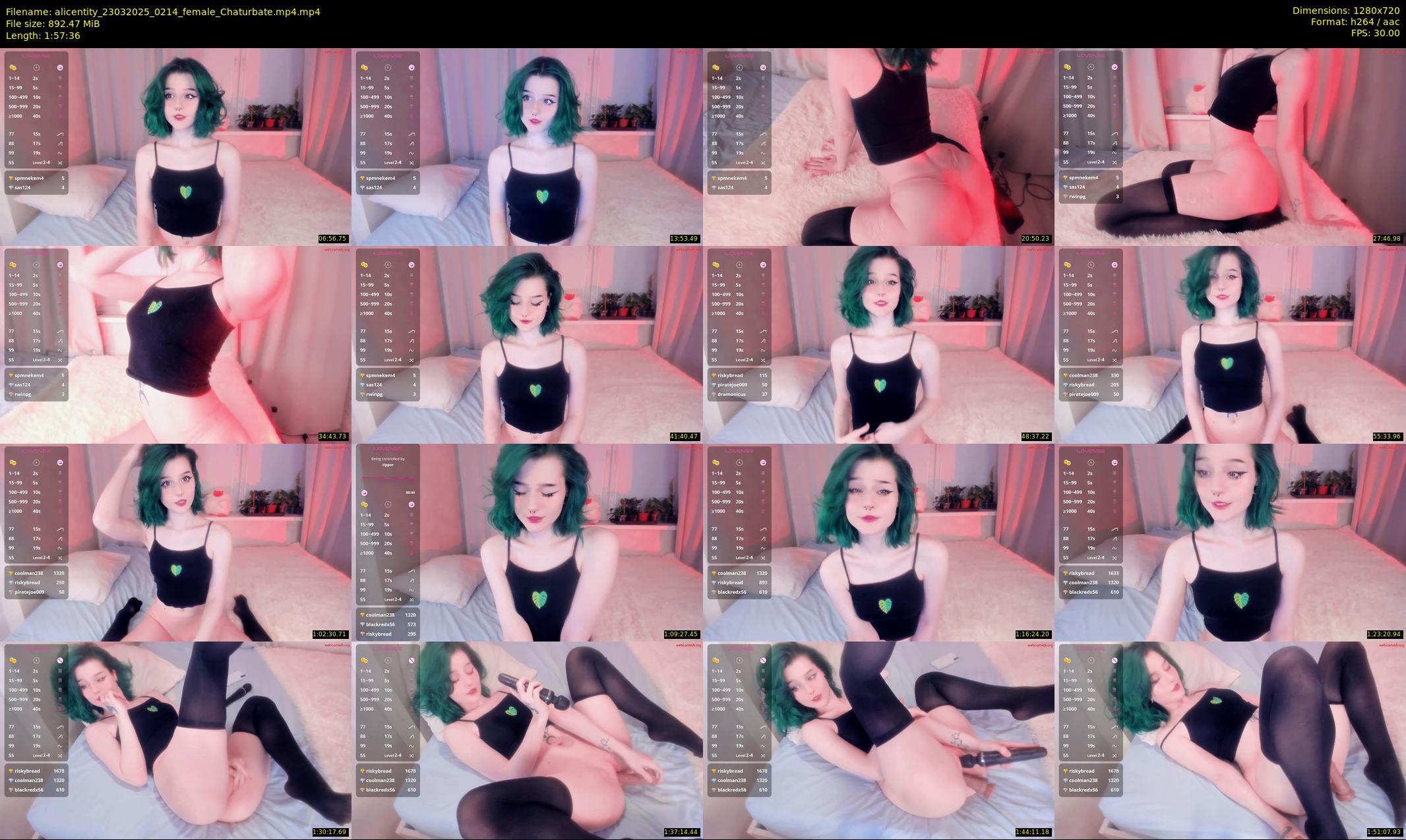 alicentity — 118 minute Chaturbate female cam show recording, 720p, Mar 23, 2025