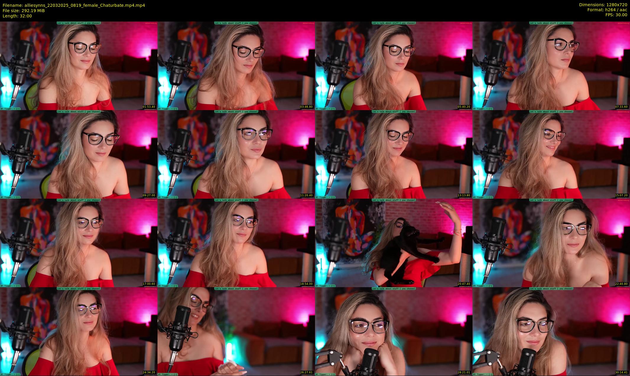 alliesynns — 32 minute Chaturbate female cam show recording, 720p, Mar 22, 2025