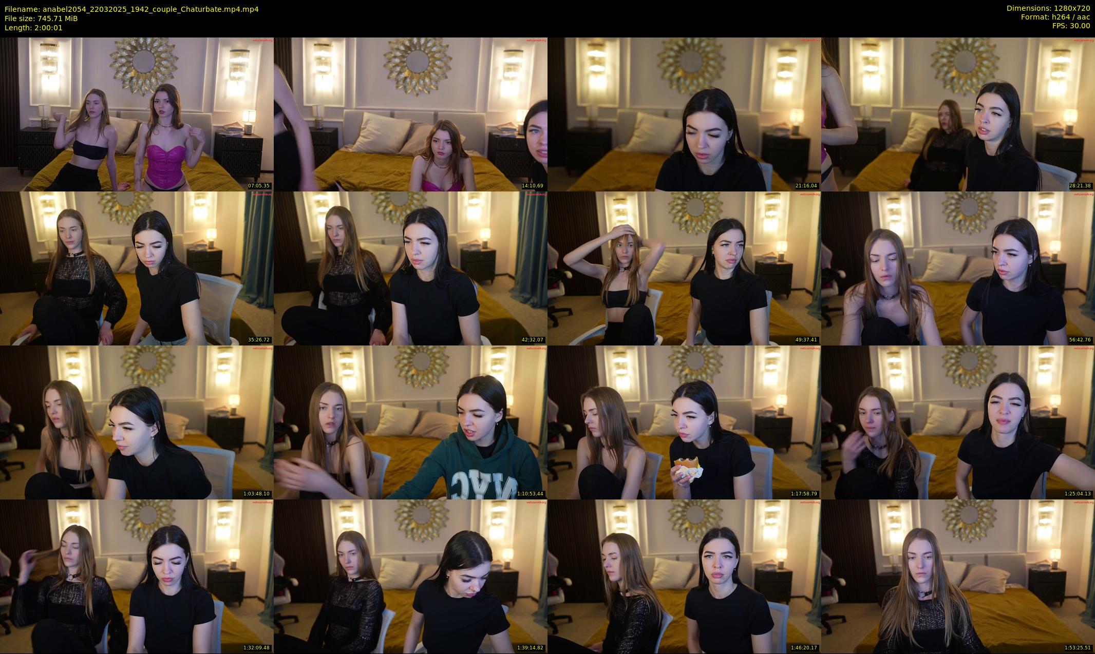 anabel2054 — 121 minute Chaturbate female cam show recording, 720p, Mar 22, 2025