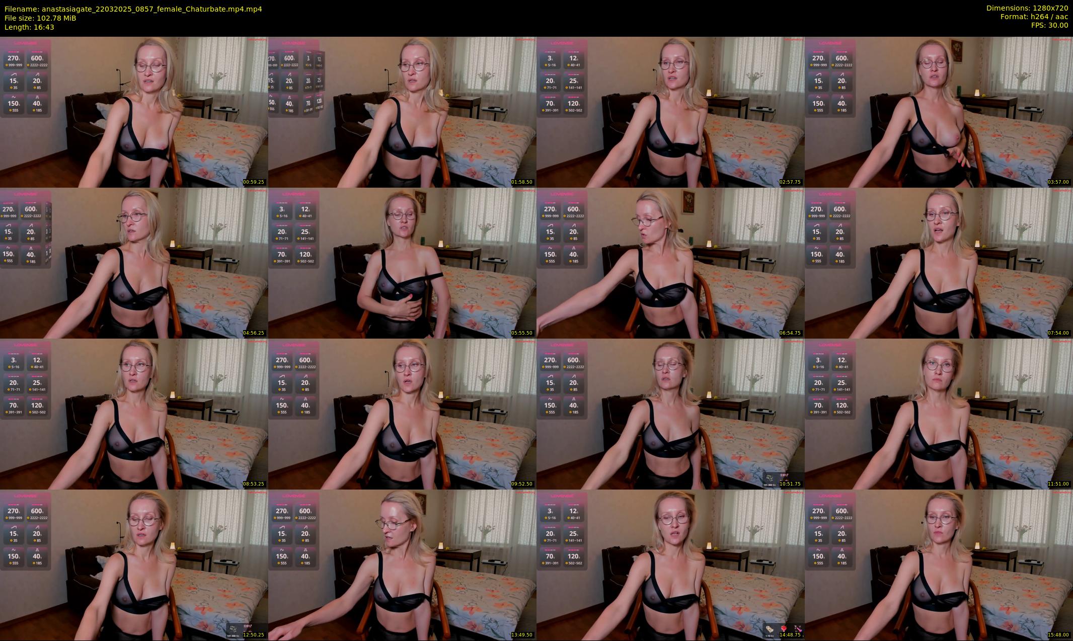 anastasiagate — 17 minute Chaturbate female cam show recording, 720p, Mar 22, 2025
