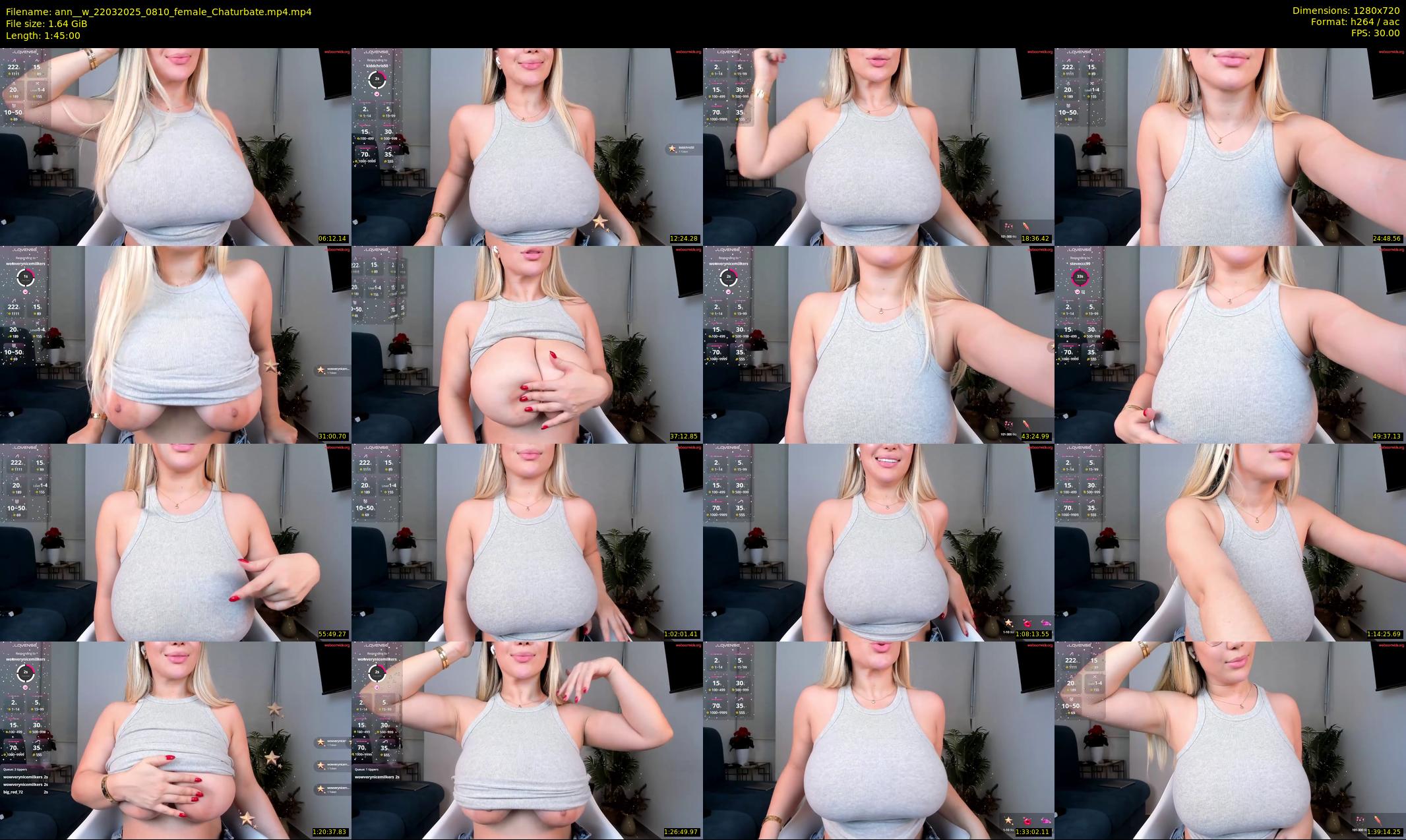 ann__w — 105 minute Chaturbate female cam show recording, 720p, Mar 22, 2025