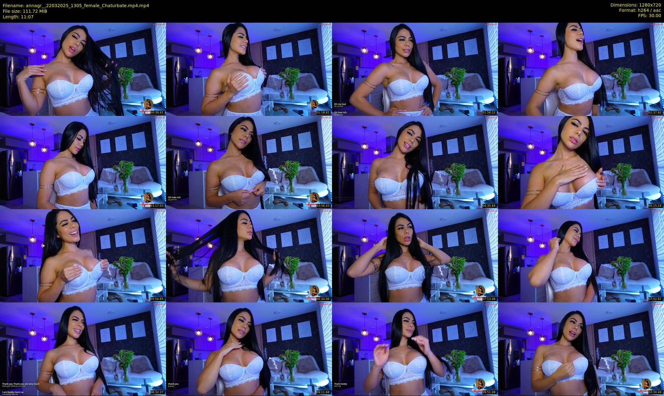 annagr_ — 12 minute Chaturbate female cam show recording, 720p, Mar 22, 2025