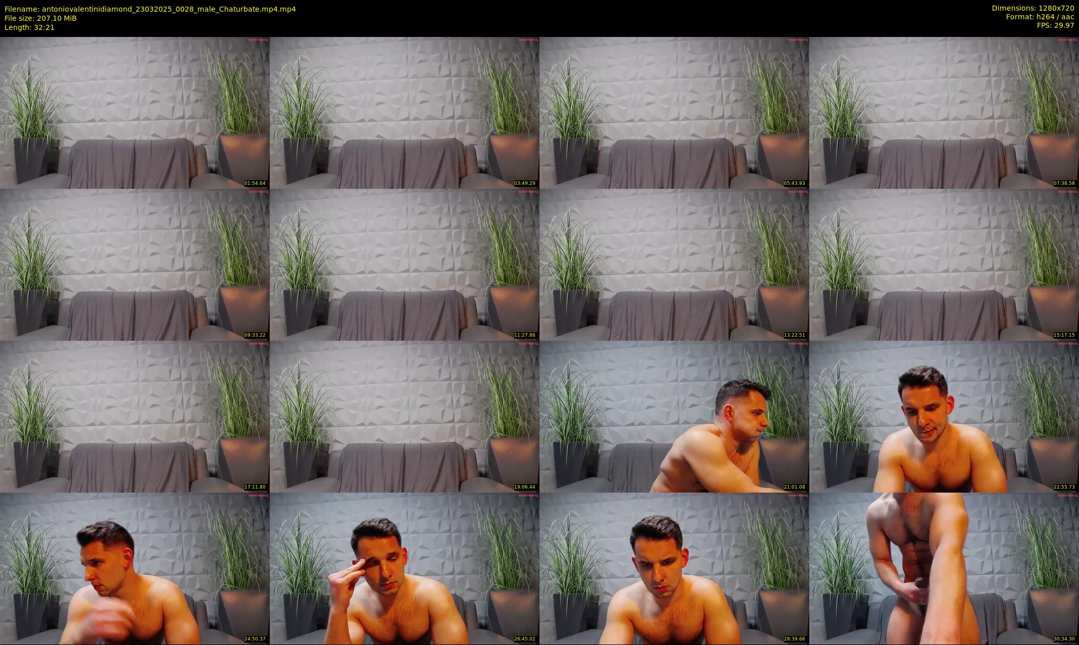antoniovalentinidiamond — 33 minute Chaturbate male cam show recording, 720p, Mar 23, 2025