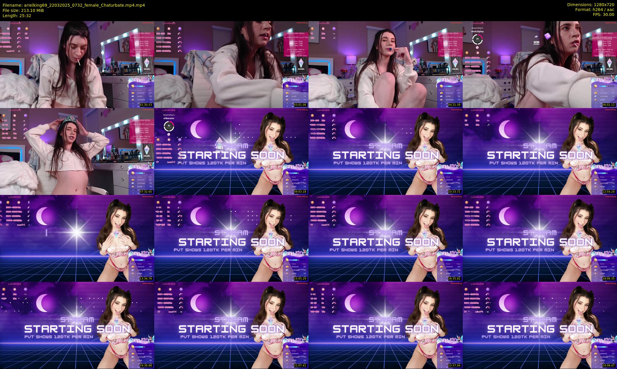 arielking69 — 26 minute Chaturbate female cam show recording, 720p, Mar 22, 2025