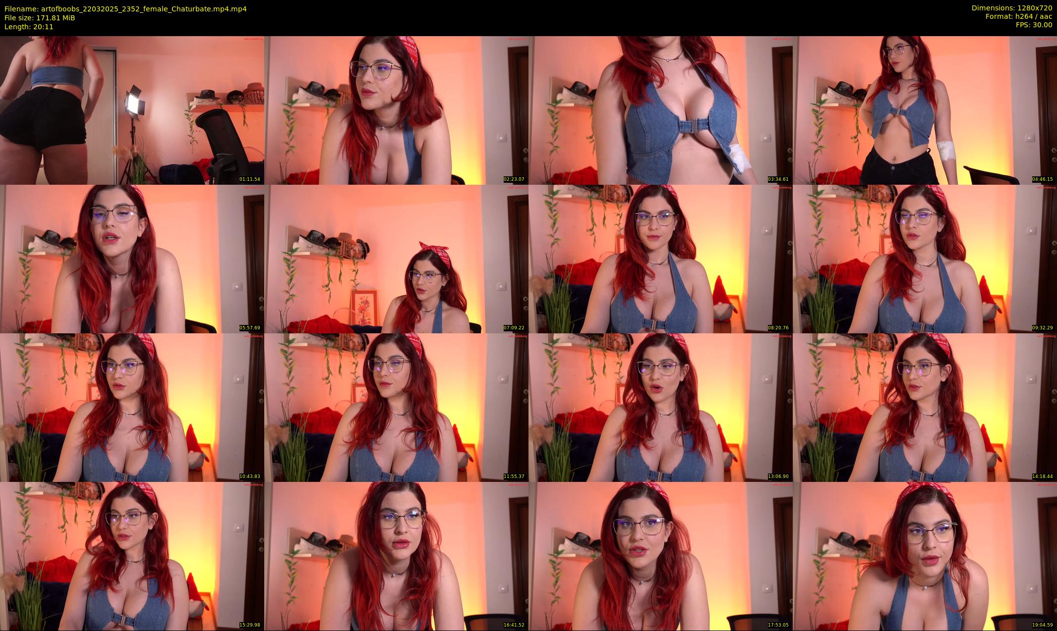 artofboobs — 21 minute Chaturbate female cam show recording, 720p, Mar 22, 2025