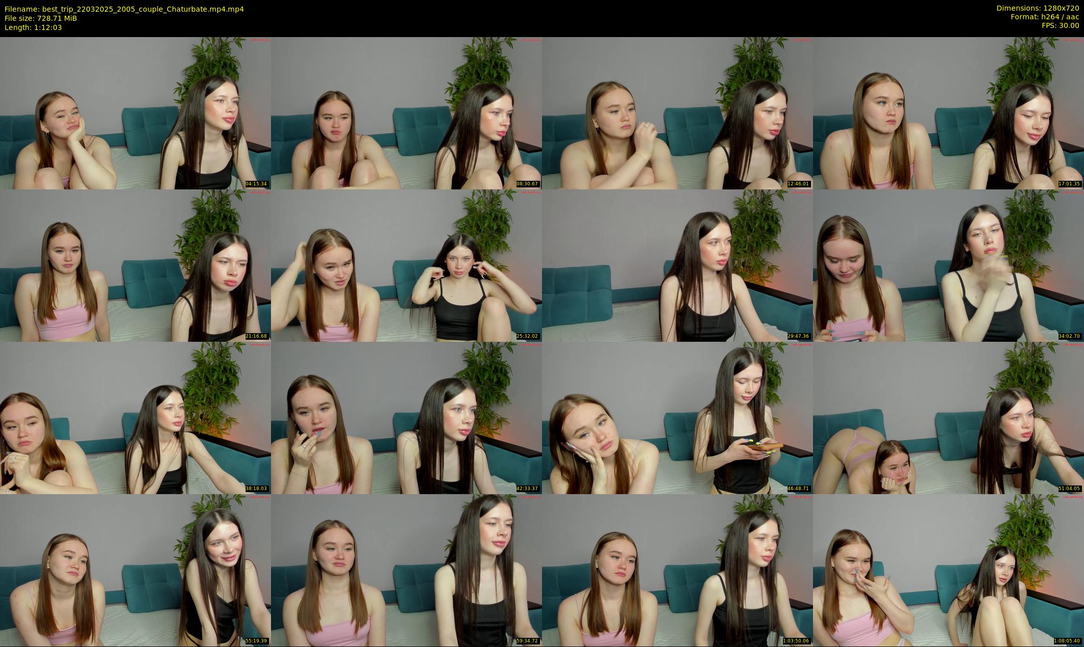 best_trip — 73 minute Chaturbate couple cam show recording, 720p, Mar 22, 2025