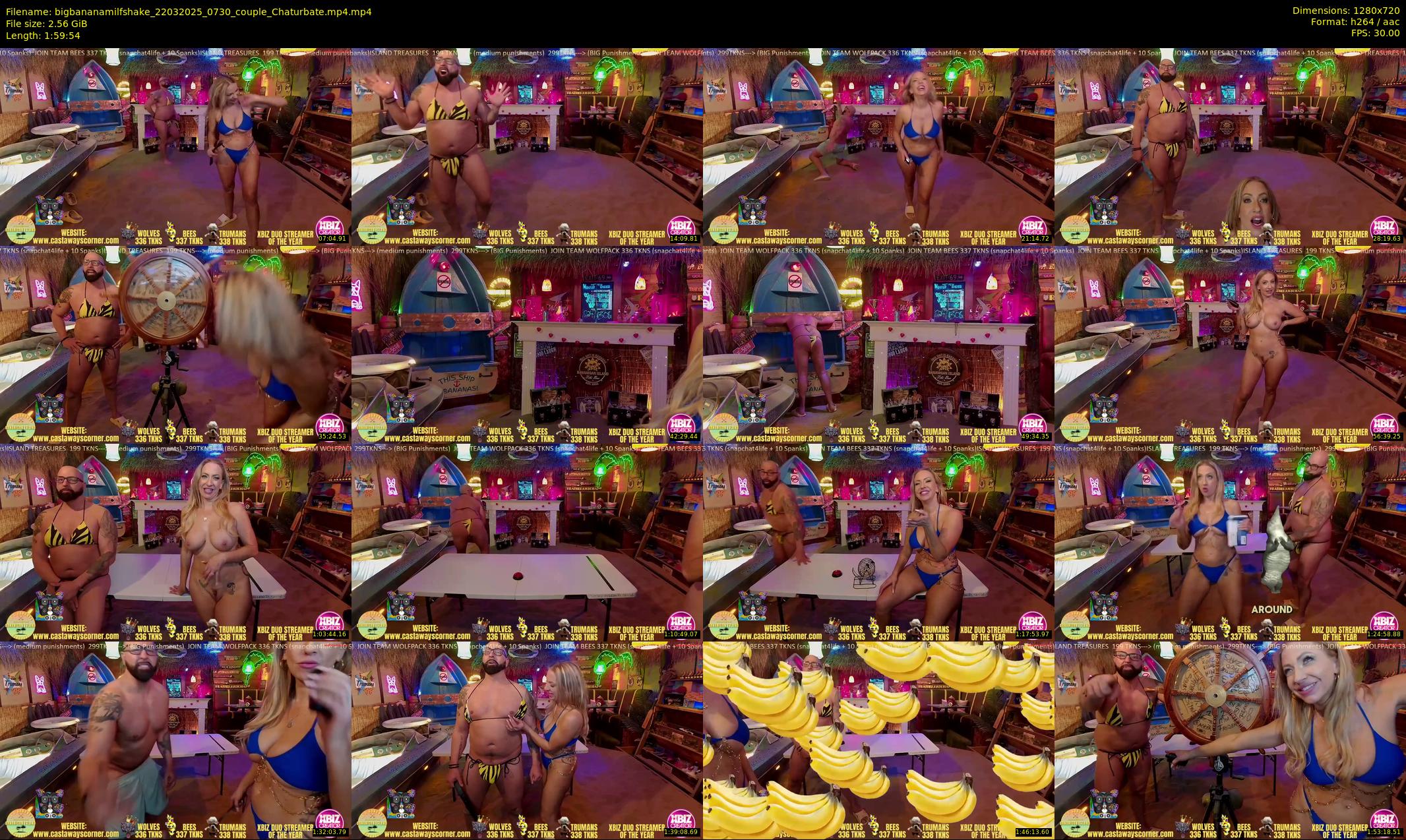 bigbananamilfshake — 120 minute Chaturbate couple cam show recording, 720p, Mar 22, 2025
