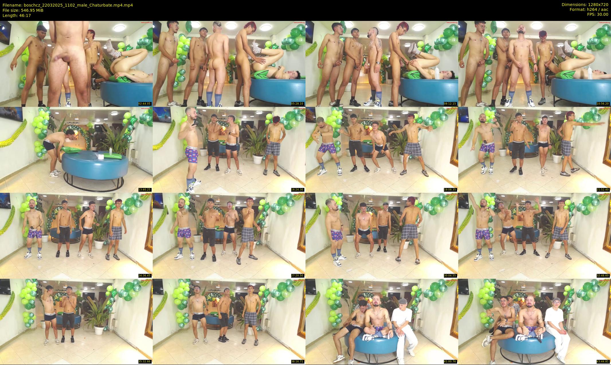 boschcz — 47 minute Chaturbate male cam show recording, 720p, Mar 22, 2025