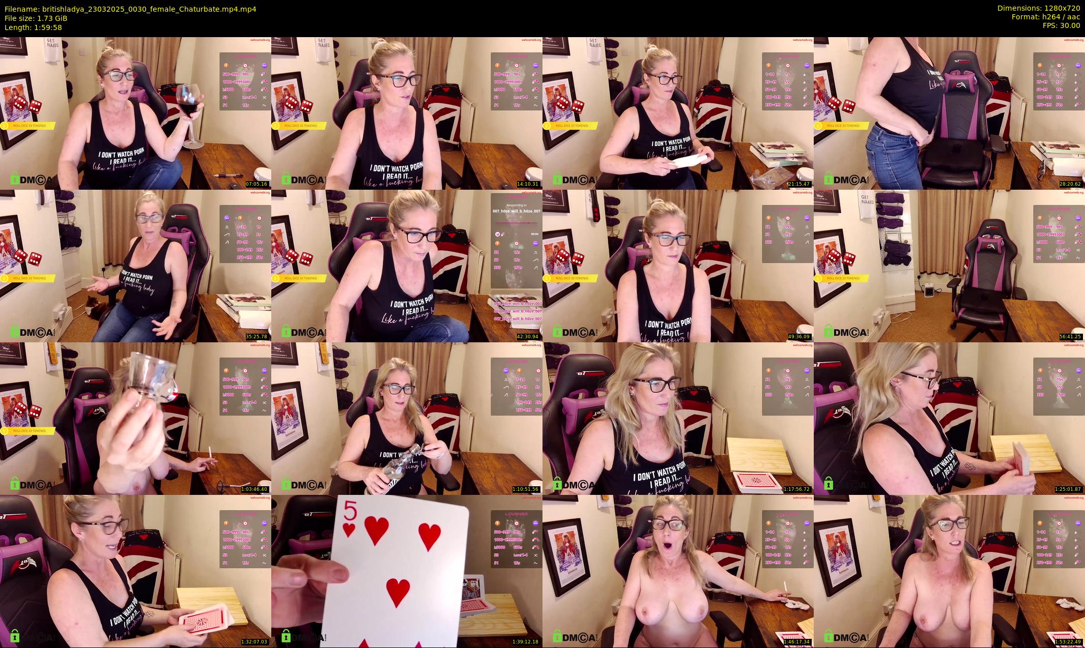 britishladya — 120 minute Chaturbate female cam show recording, 720p, Mar 23, 2025