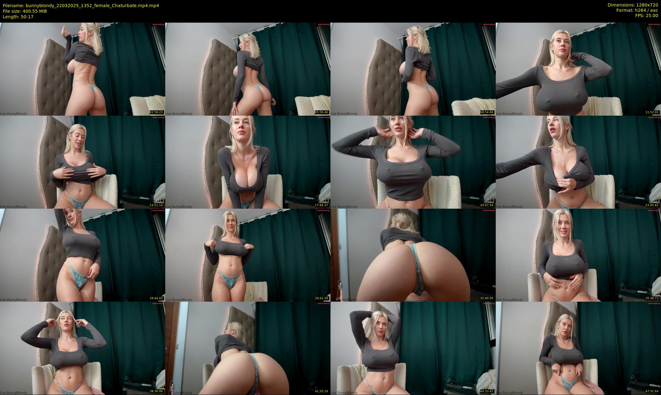 bunnyblondy — 51 minute Chaturbate female cam show recording, 720p, Mar 22, 2025