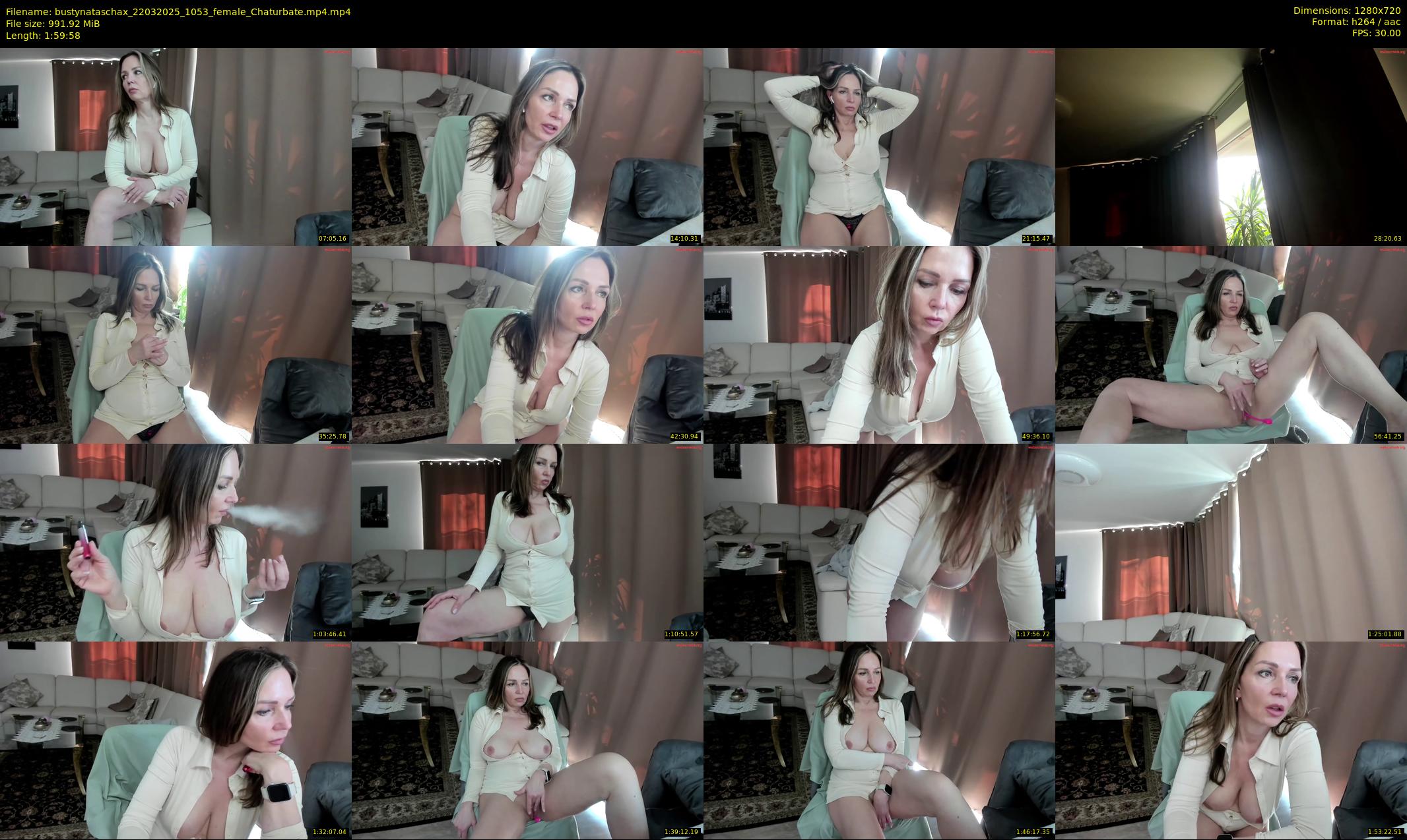 bustynataschax — 120 minute Chaturbate female cam show recording, 720p, Mar 22, 2025