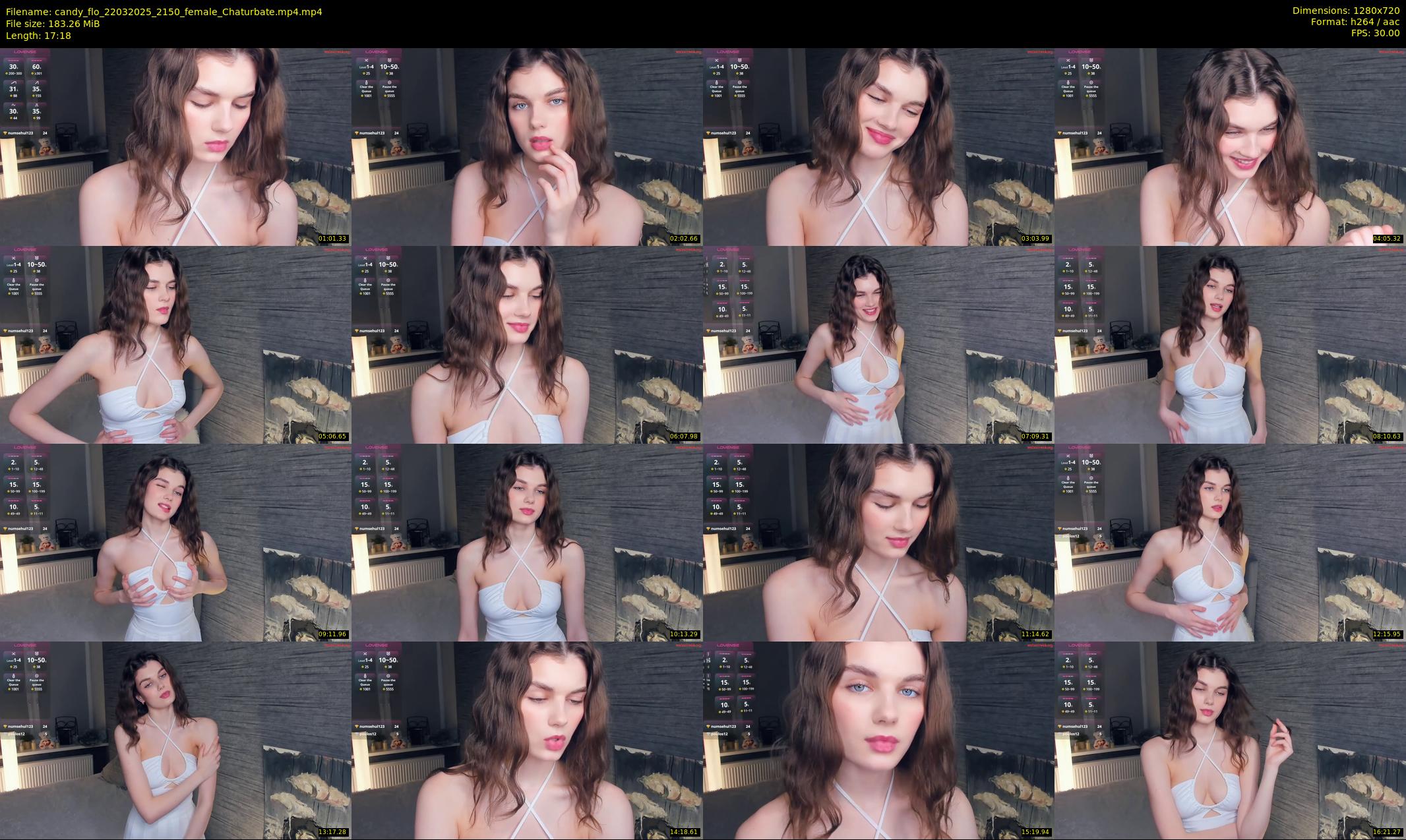 candy_flo — 18 minute Chaturbate female cam show recording, 720p, Mar 22, 2025