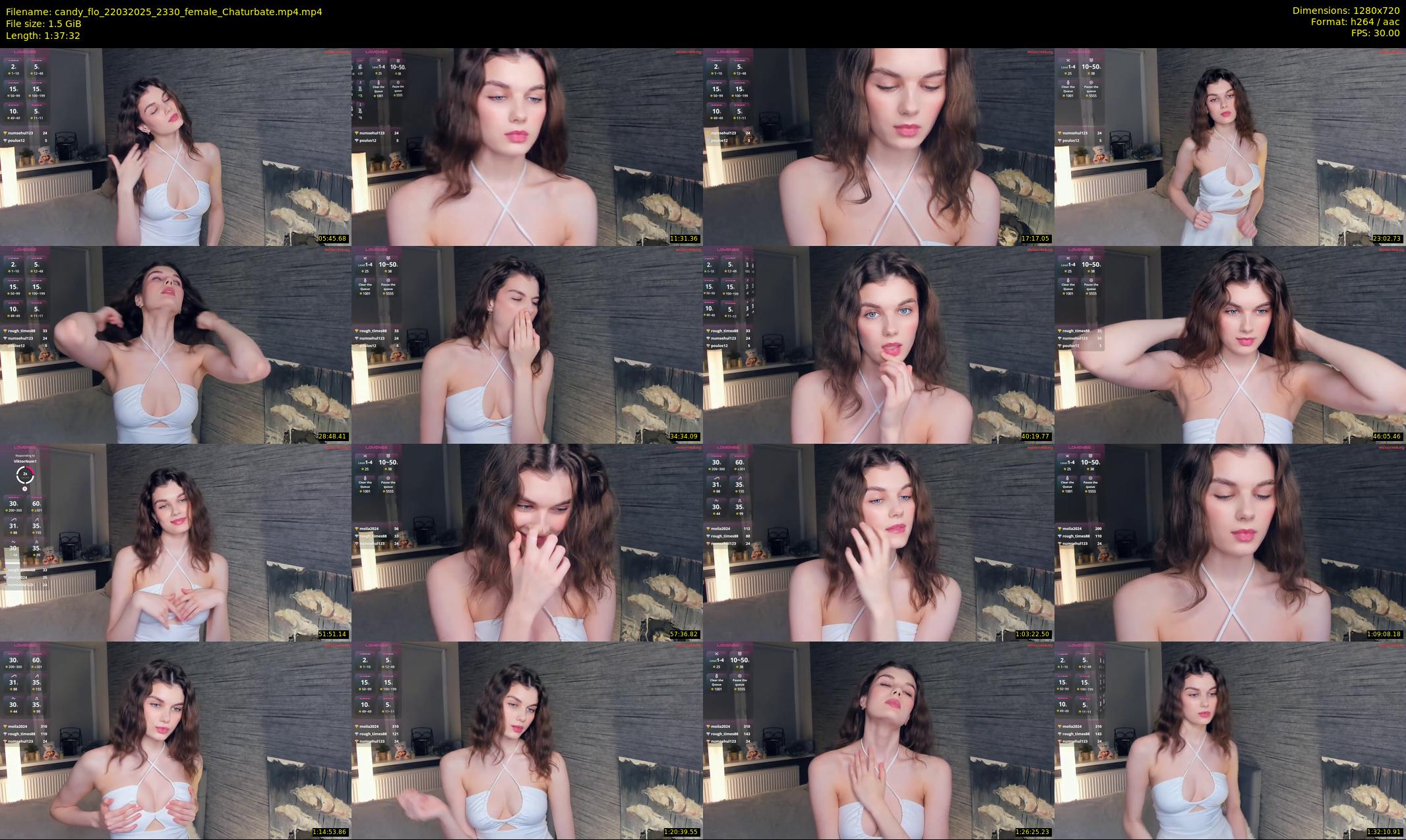 candy_flo — 98 minute Chaturbate female cam show recording, 720p, Mar 22, 2025