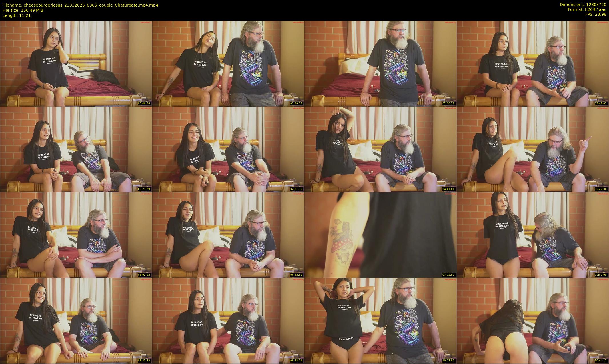 cheeseburgerjesus — 12 minute Chaturbate couple cam show recording, 720p, Mar 23, 2025
