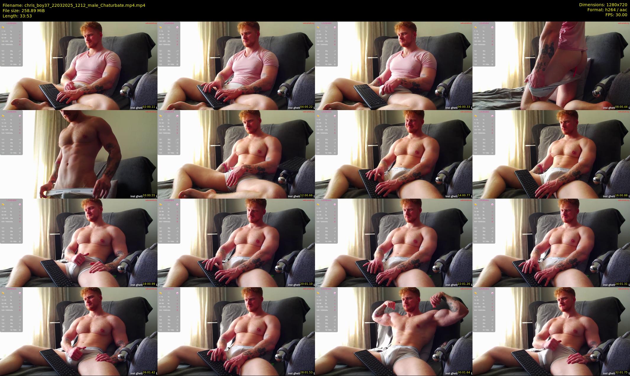 chris_boy37 — 34 minute Chaturbate male cam show recording, 720p, Mar 22, 2025