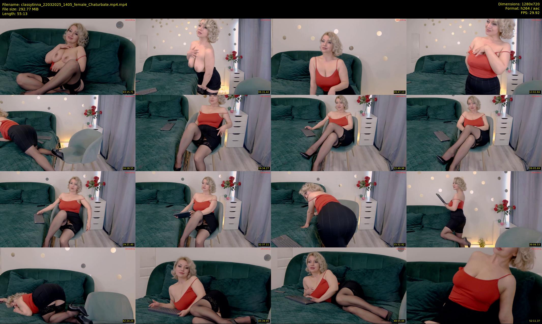 classytinna — 56 minute Chaturbate female cam show recording, 720p, Mar 22, 2025