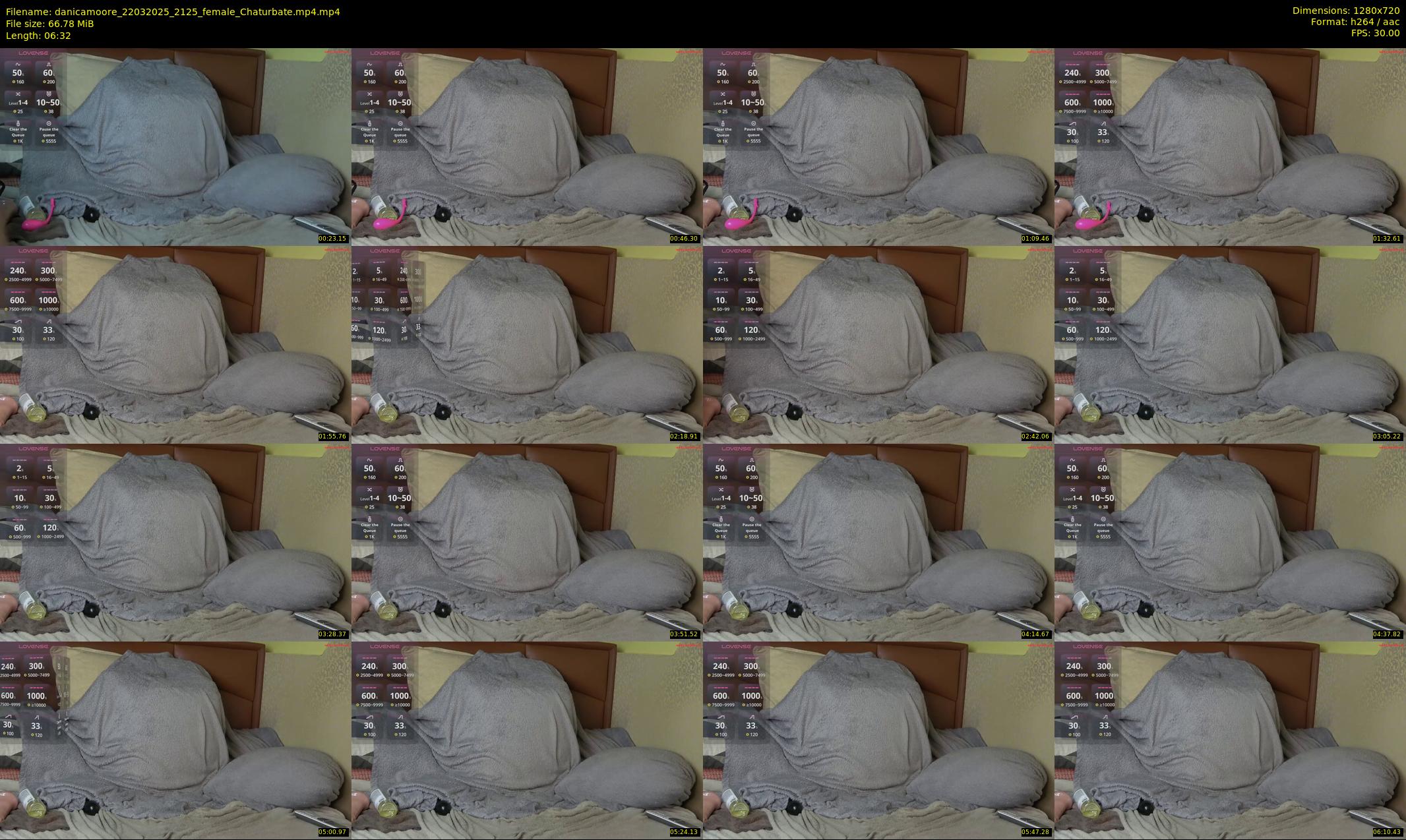 danicamoore — 7 minute Chaturbate female cam show recording, 720p, Mar 22, 2025