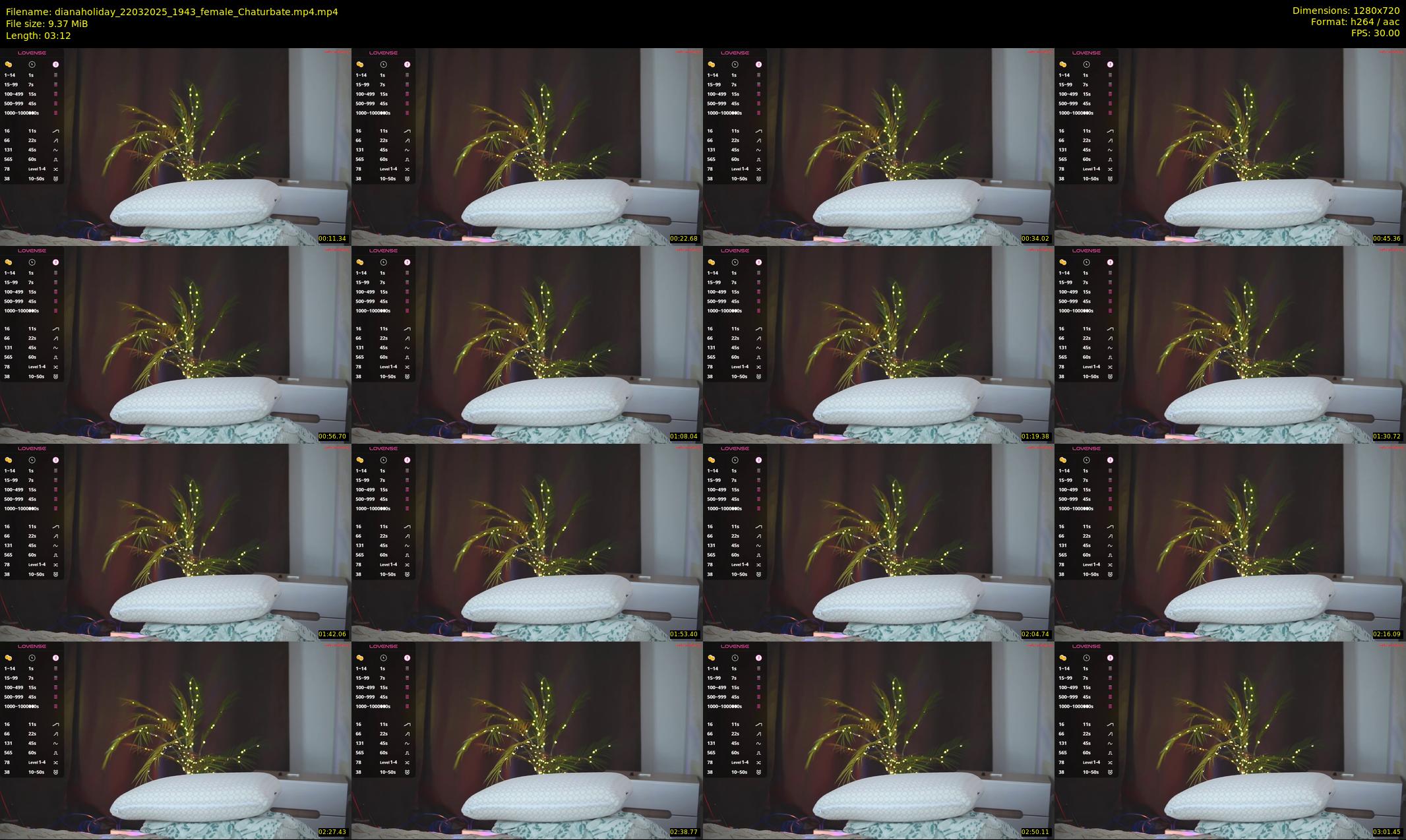 dianaholiday — 4 minute Chaturbate female cam show recording, 720p, Mar 22, 2025