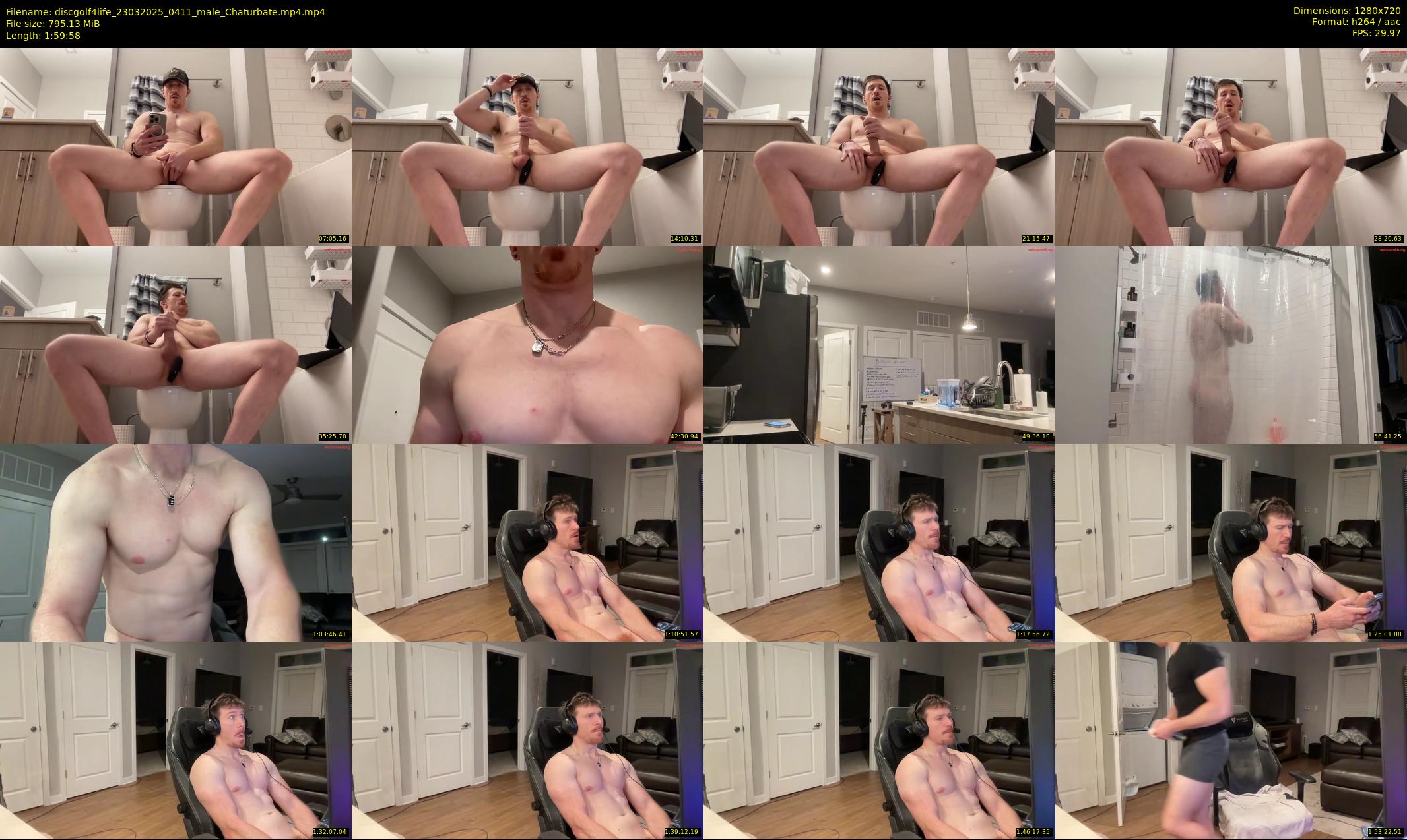 discgolf4life — 120 minute Chaturbate male cam show recording, 720p, Mar 23, 2025
