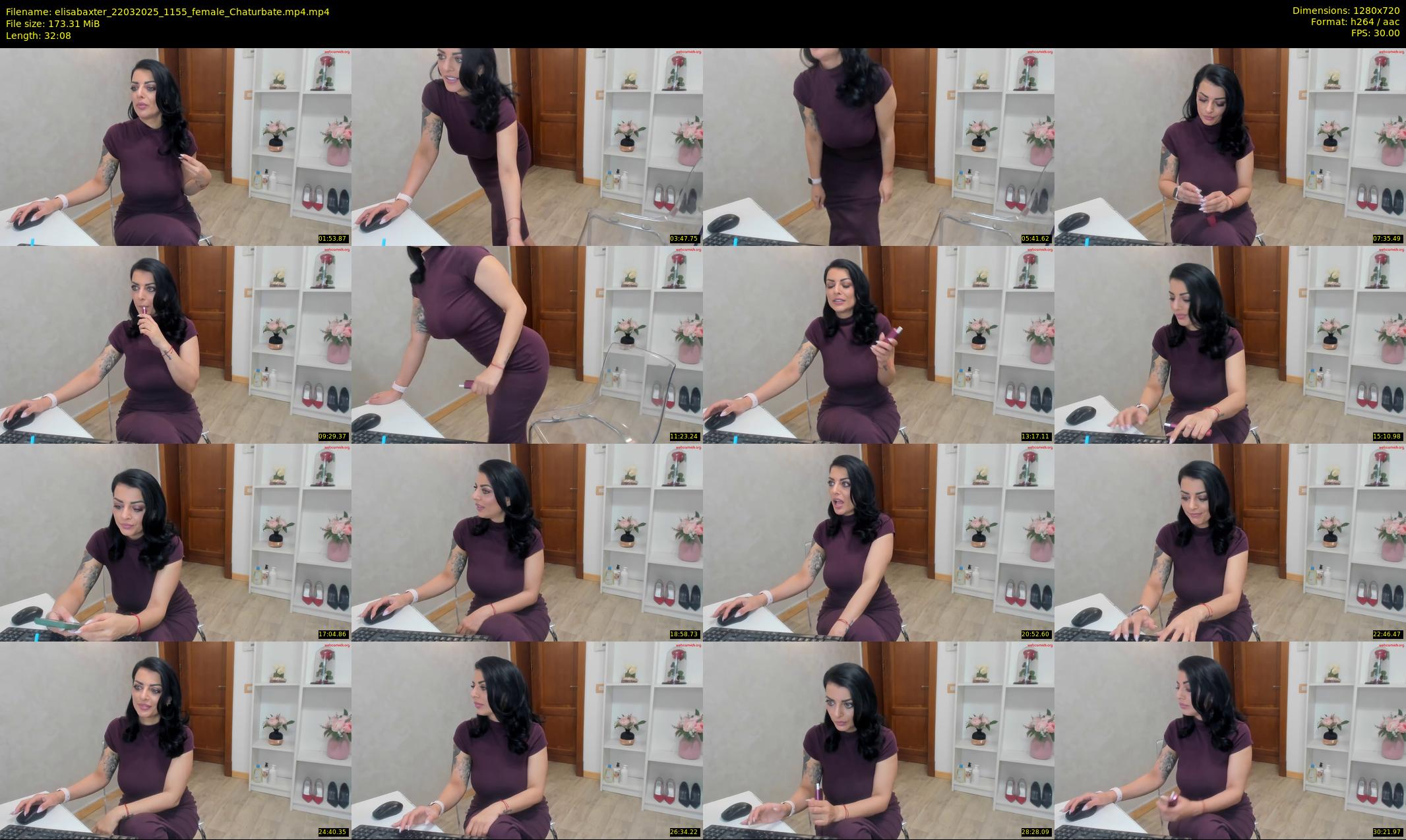 elisabaxter — 33 minute Chaturbate female cam show recording, 720p, Mar 22, 2025