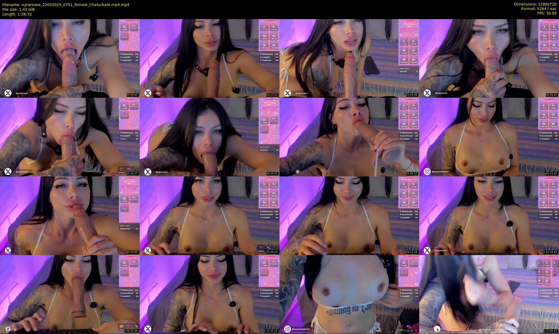 eyrarosee — 87 minute Chaturbate female cam show recording, 720p, Mar 22, 2025